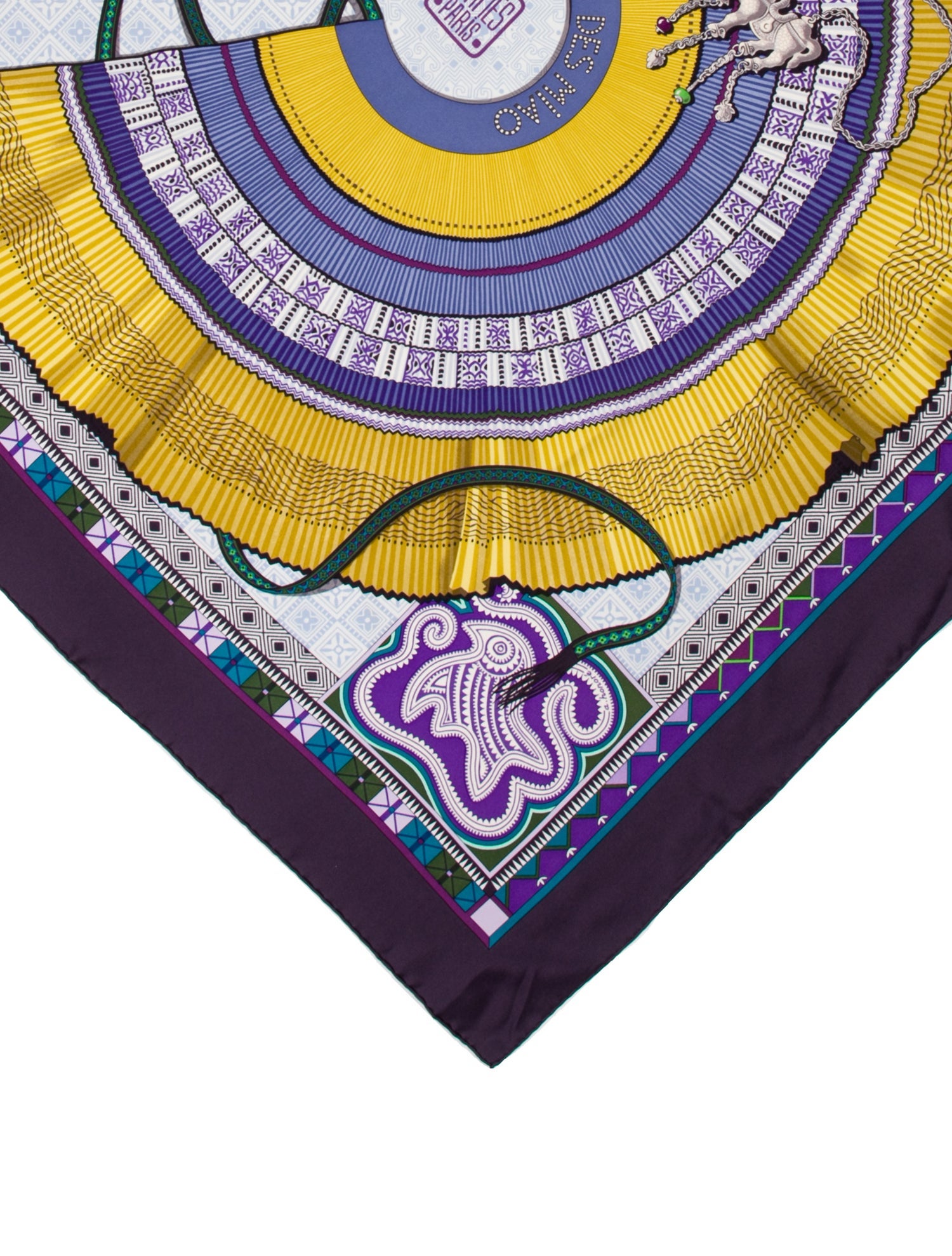 Hermès Cent Plis De Miao Silk Scarf