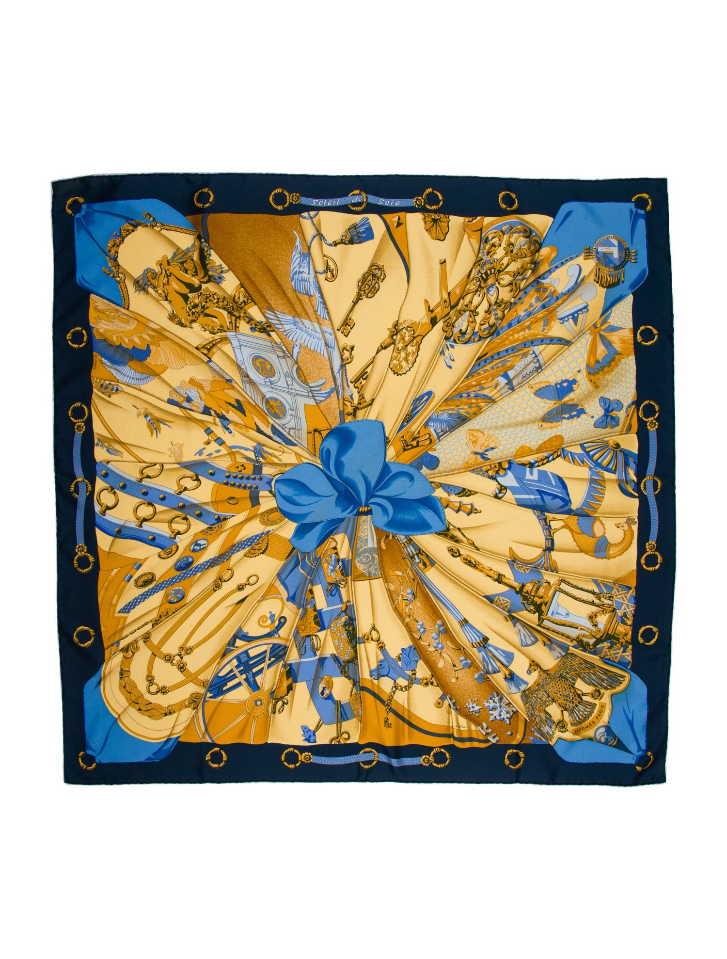 Hermès Soleil de Soi Silk Scarf