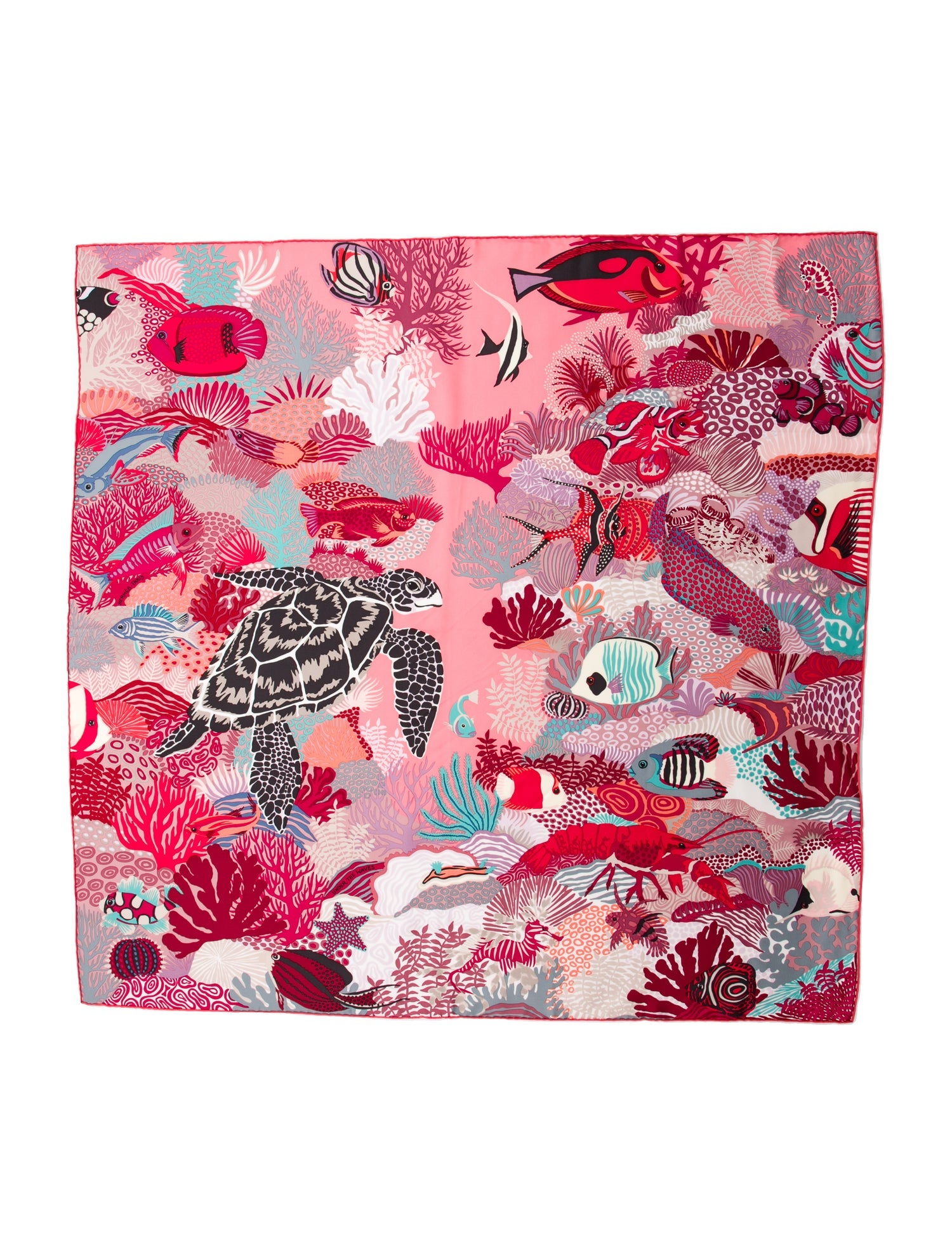 Hermès Under The Waves Silk Scarf