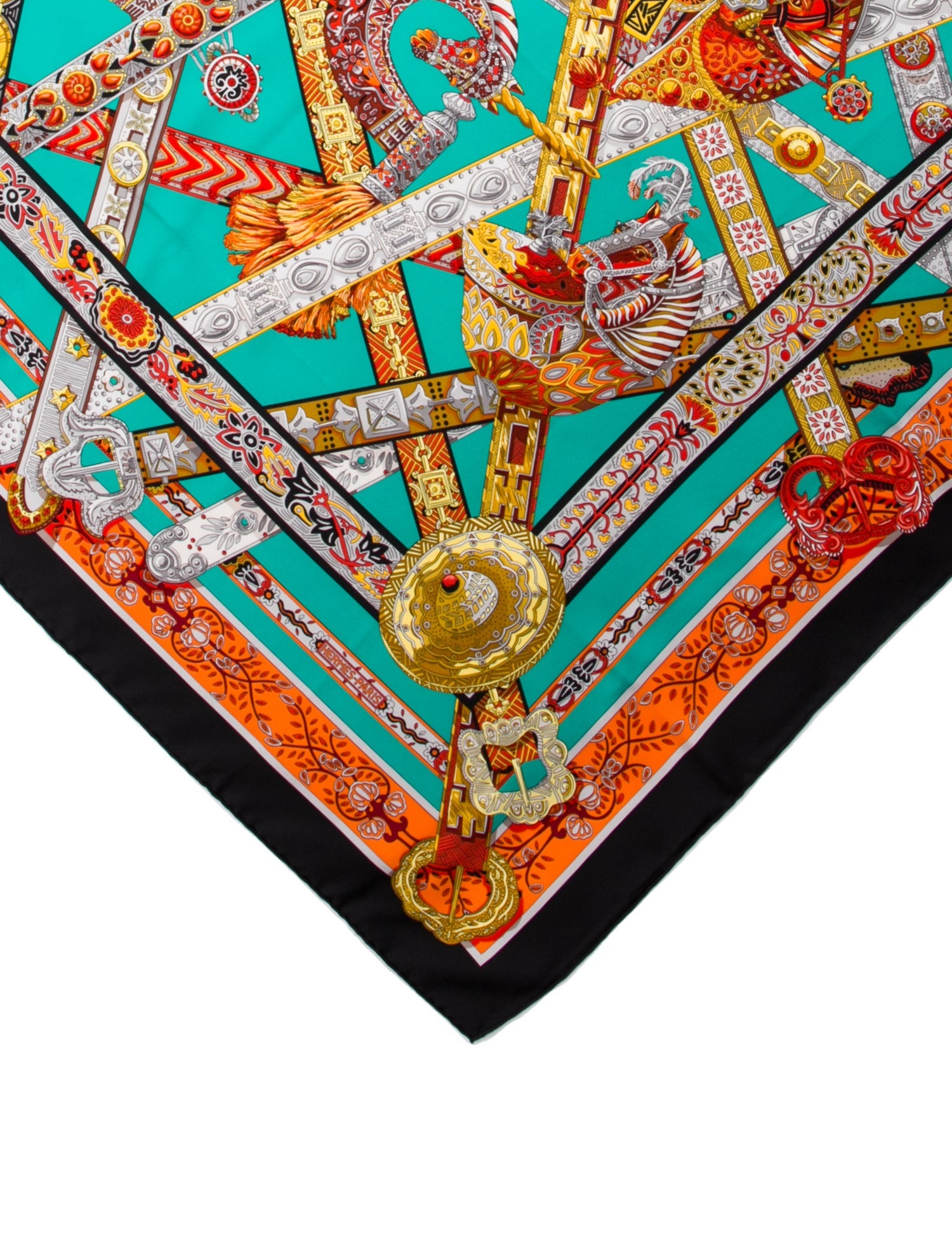 Hermès Le Songe De La Licorne Silk Scarf