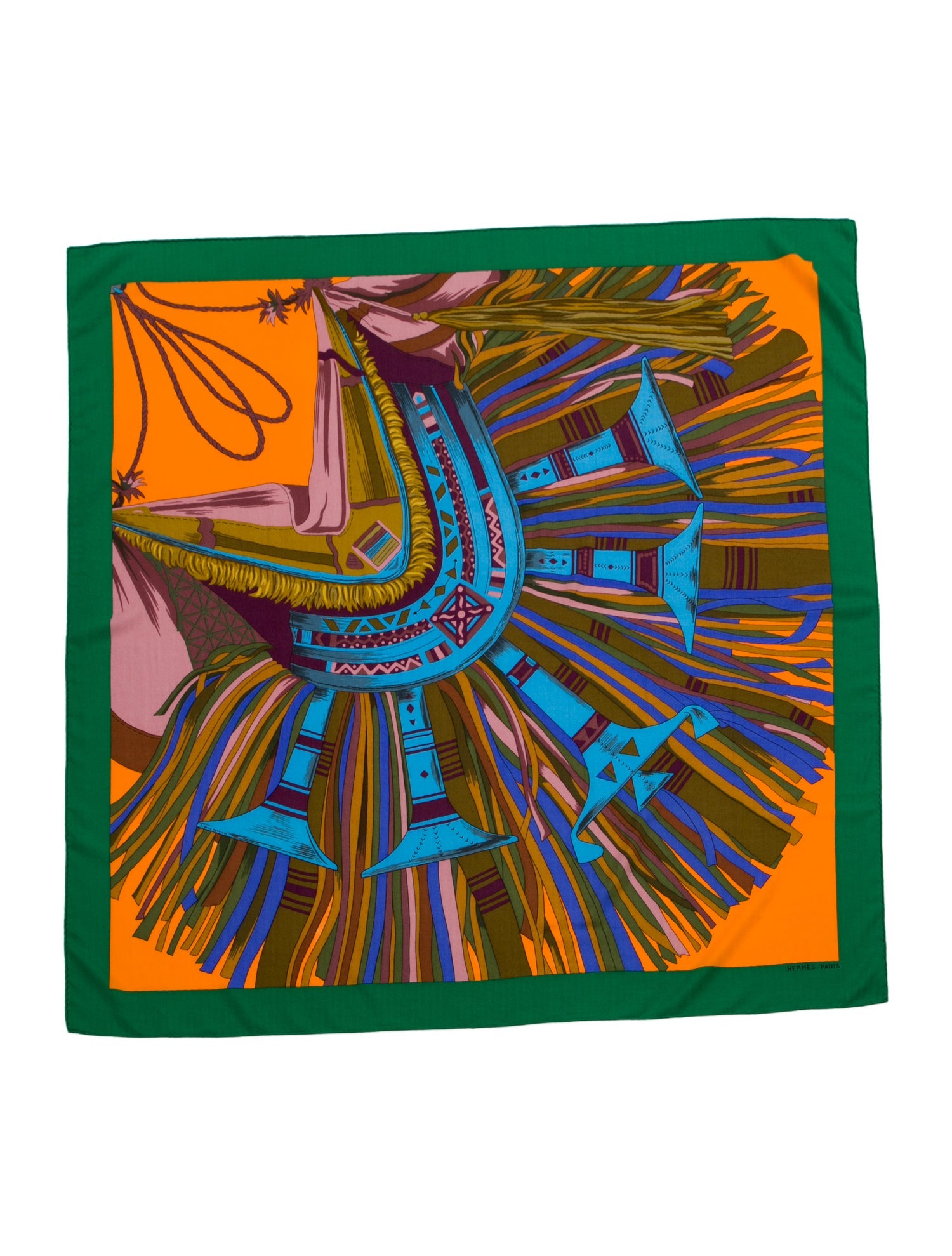 Hermès Cuirs Du Desert II Cashmere Shawl