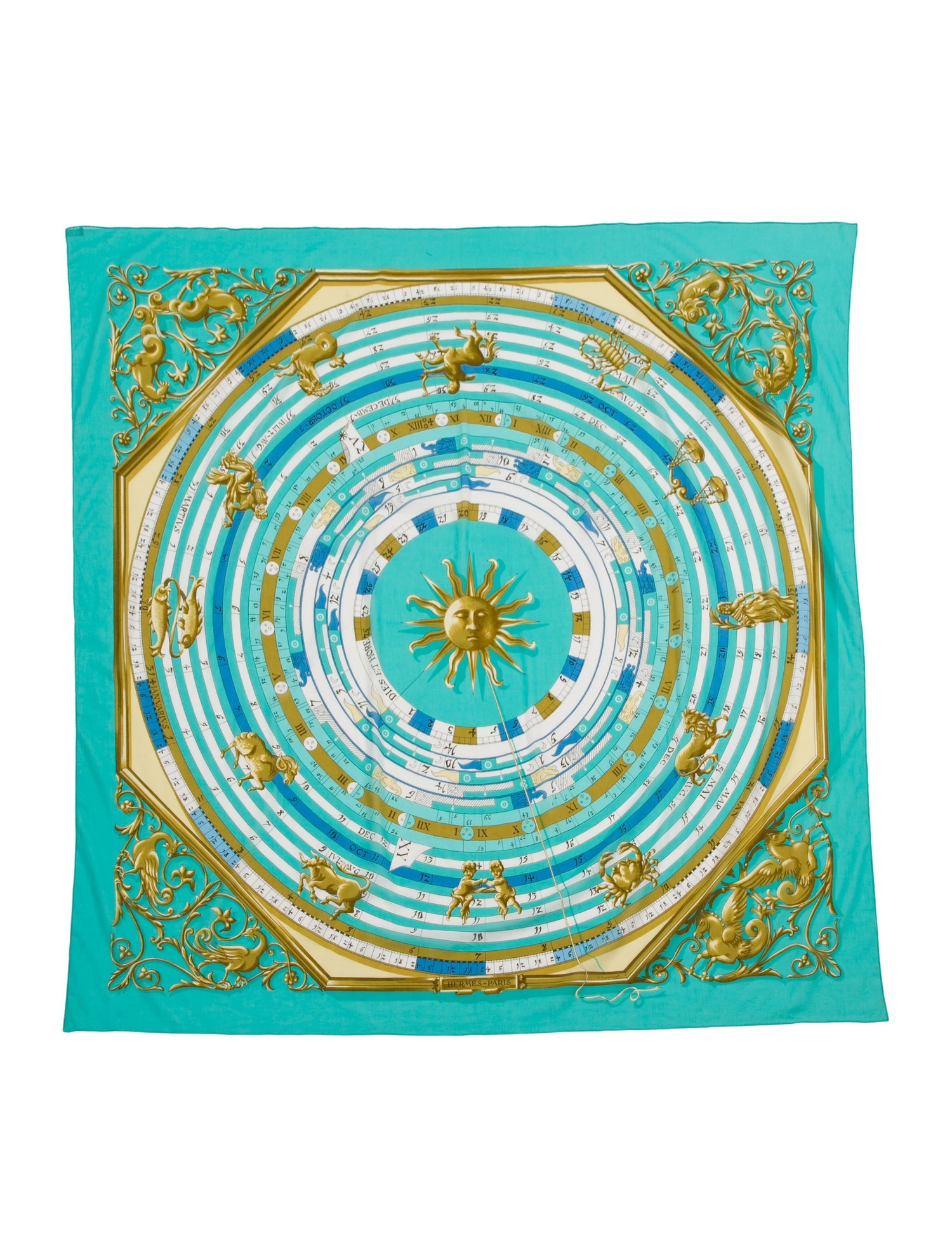 Hermès Dies Et Hore Canvas Pareo