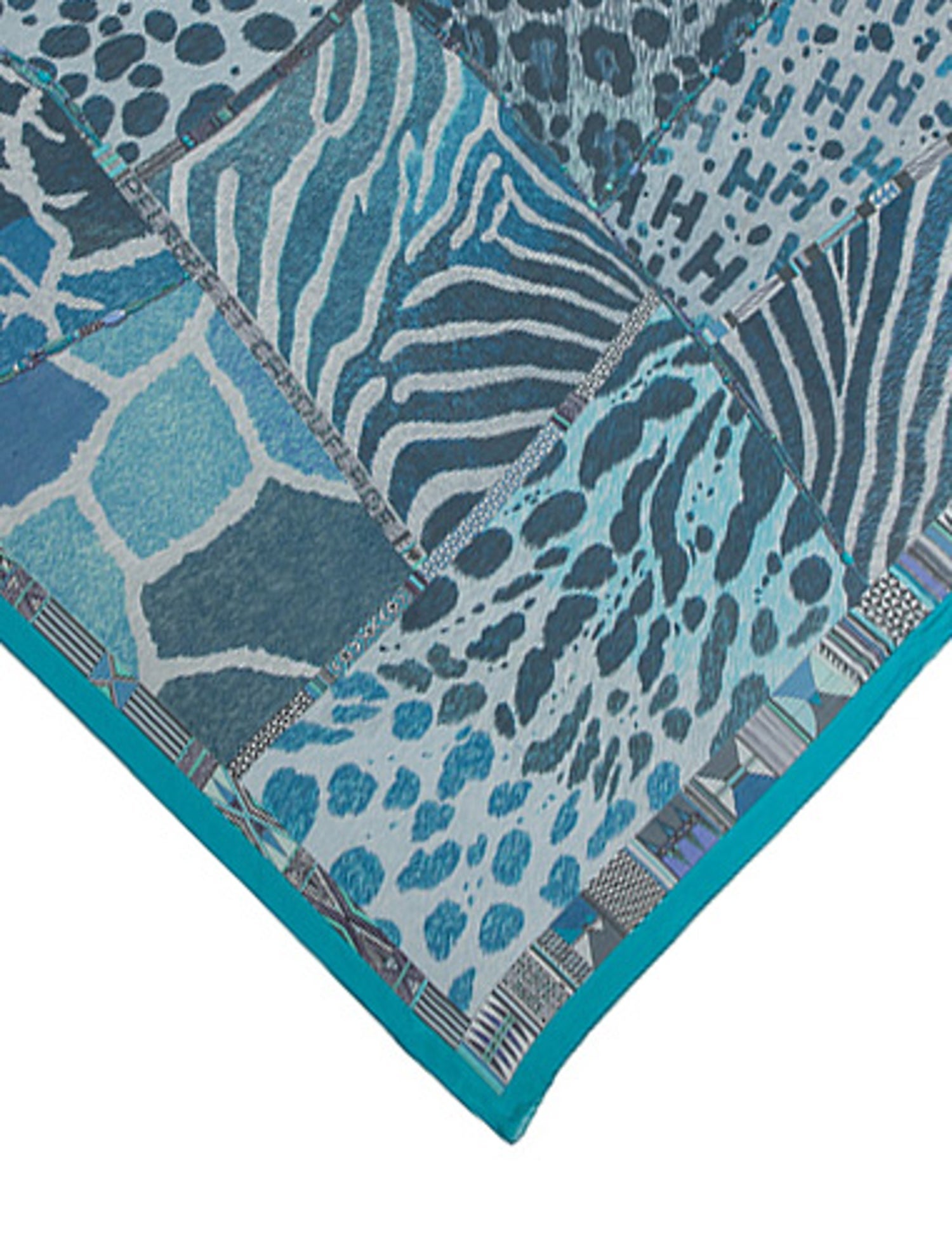 Hermès Pelages et Camouflage Mousseline Silk Shawl