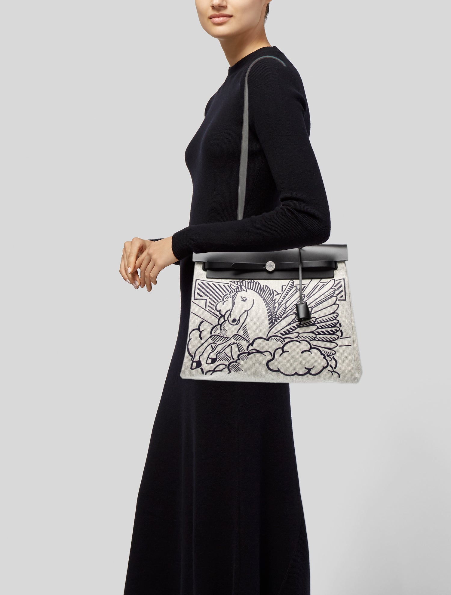 Hermès Toile H & Vache Hunter Pegase Pop Herbag Zip Retourne 39