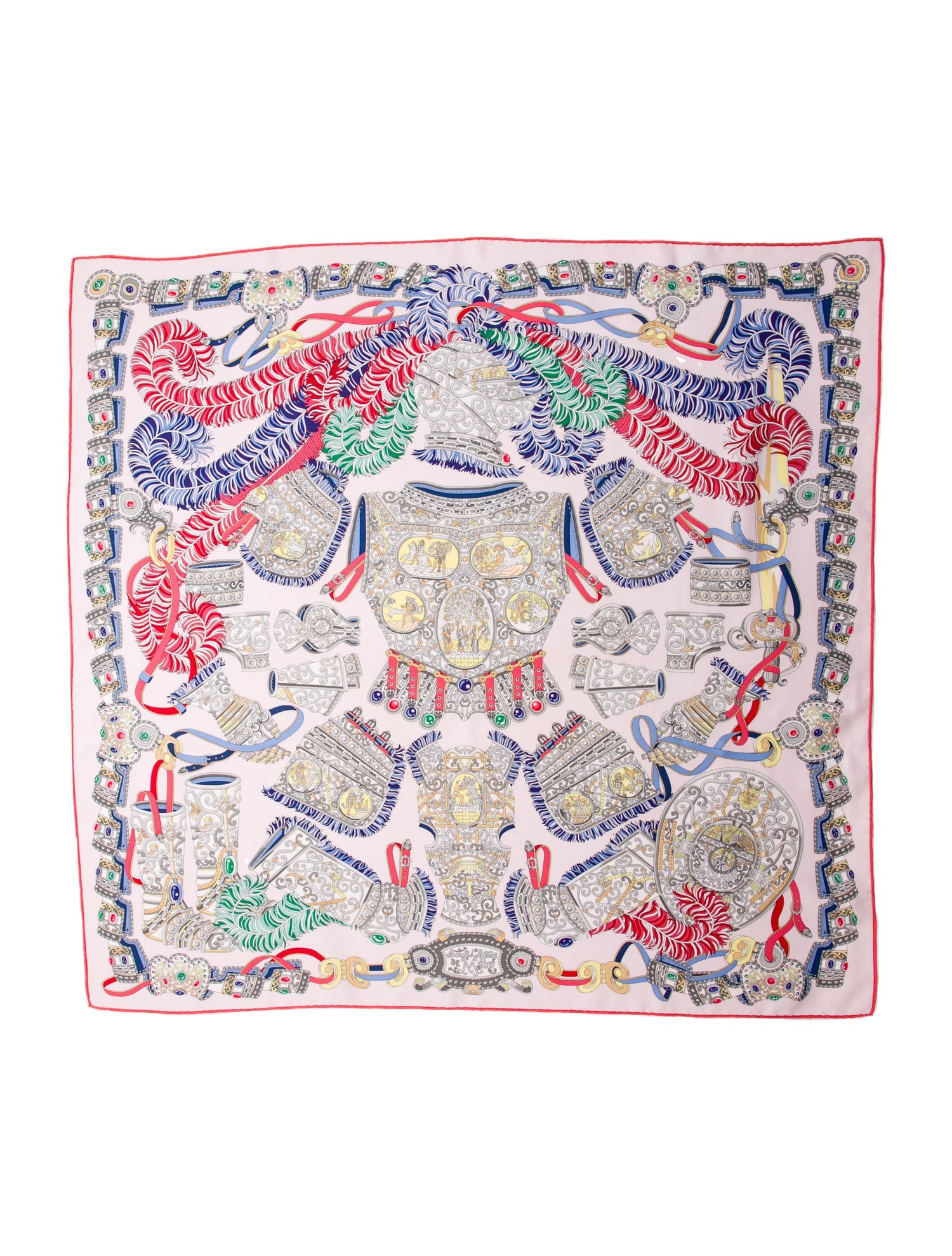 Hermès Sous L'Egide de Mars Silk Scarf