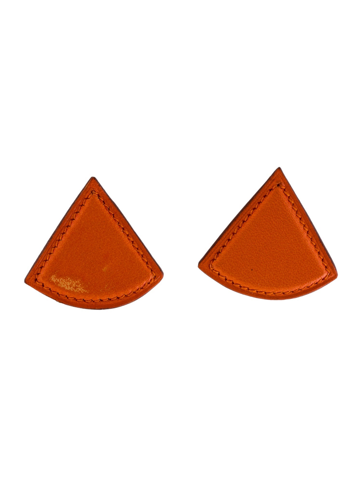 Hermès Triangle Clip-On Earrings
