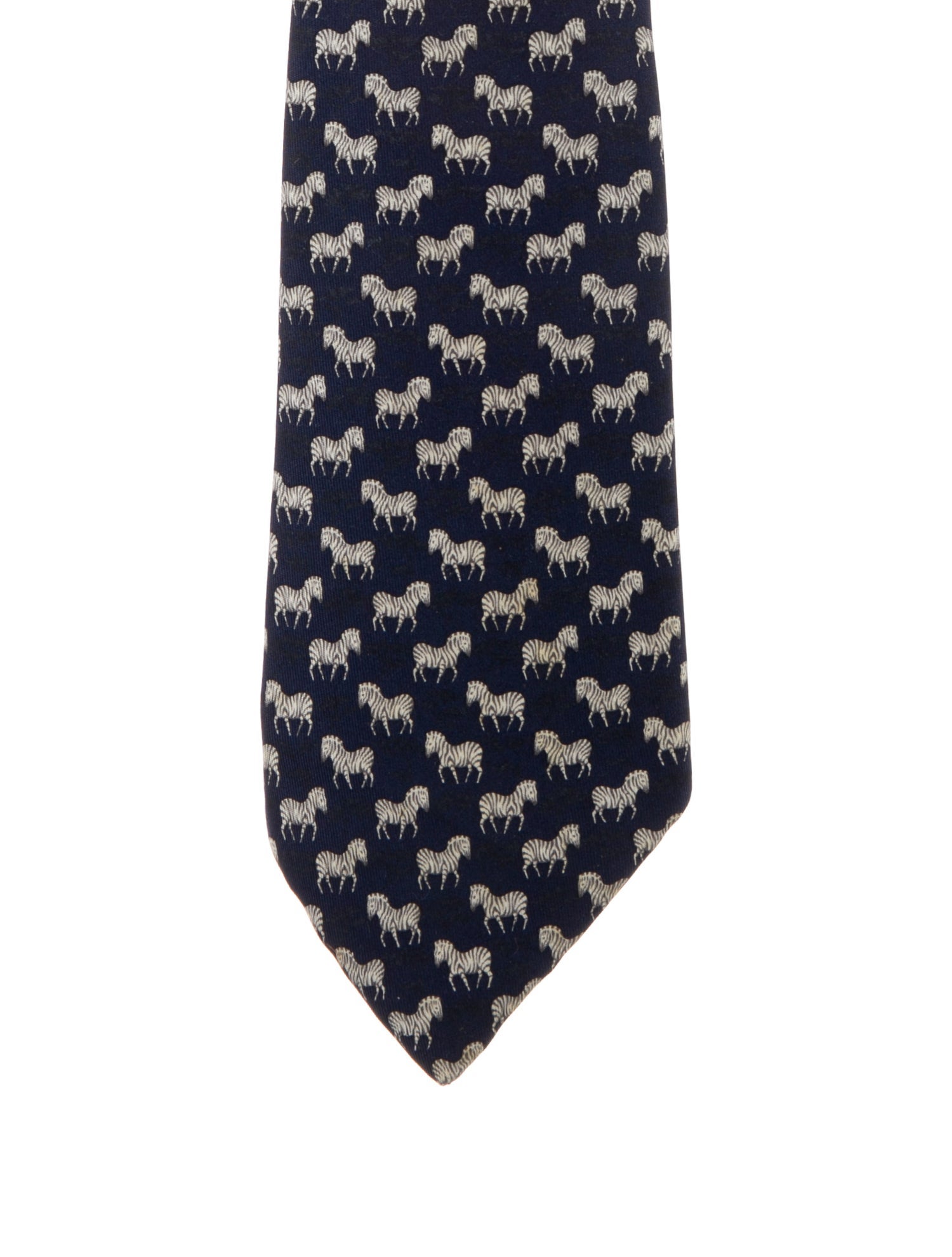 Hermès Safari Zebra Silk Tie