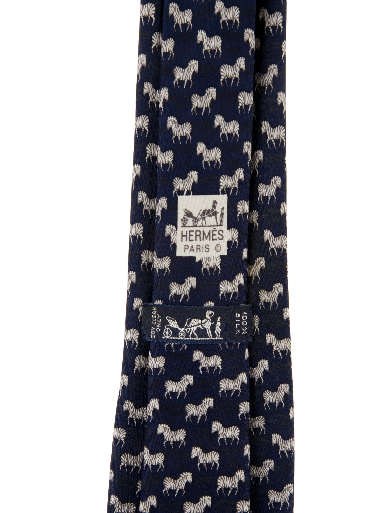 Hermès Safari Zebra Silk Tie