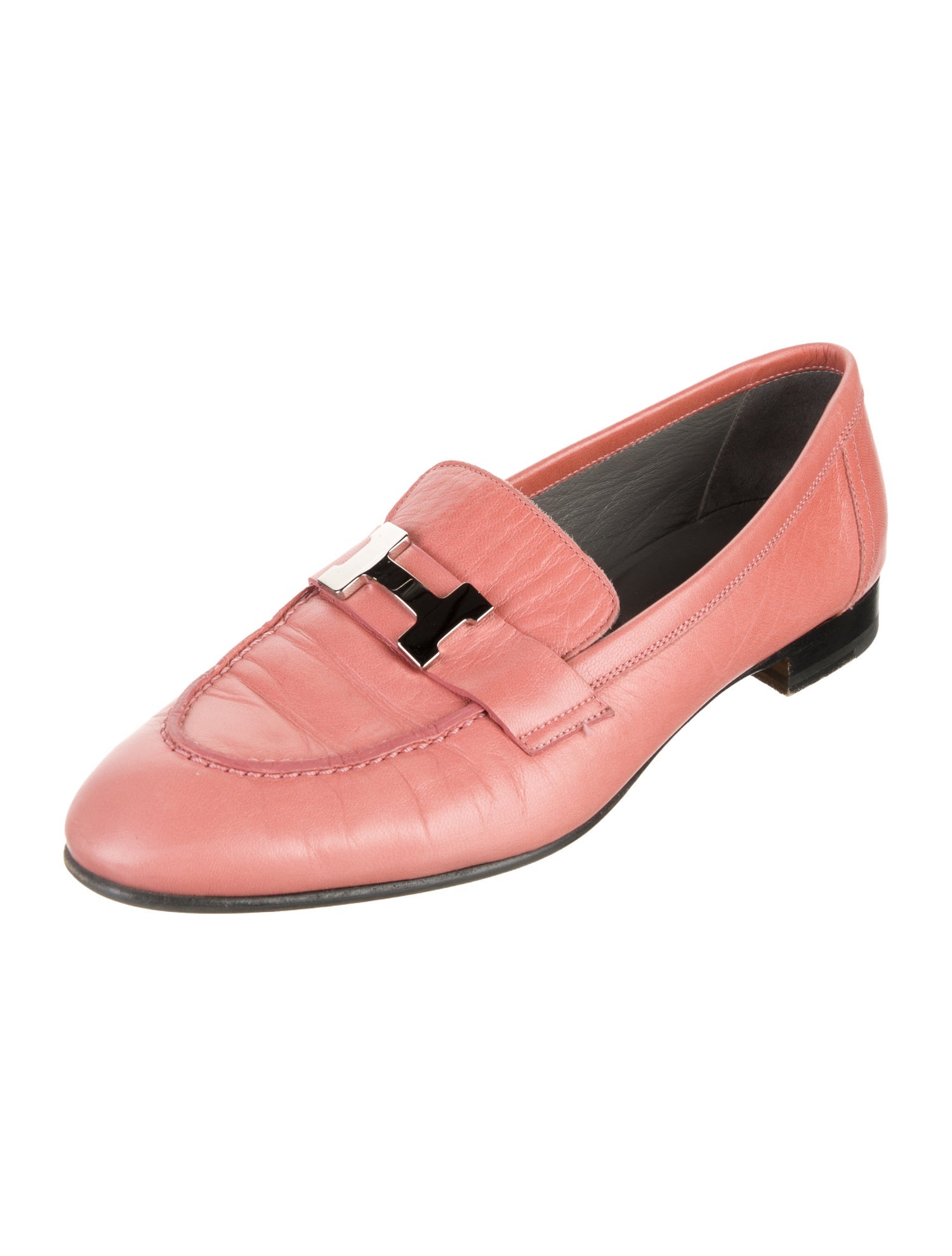 Hermès Paris H Logo Loafers