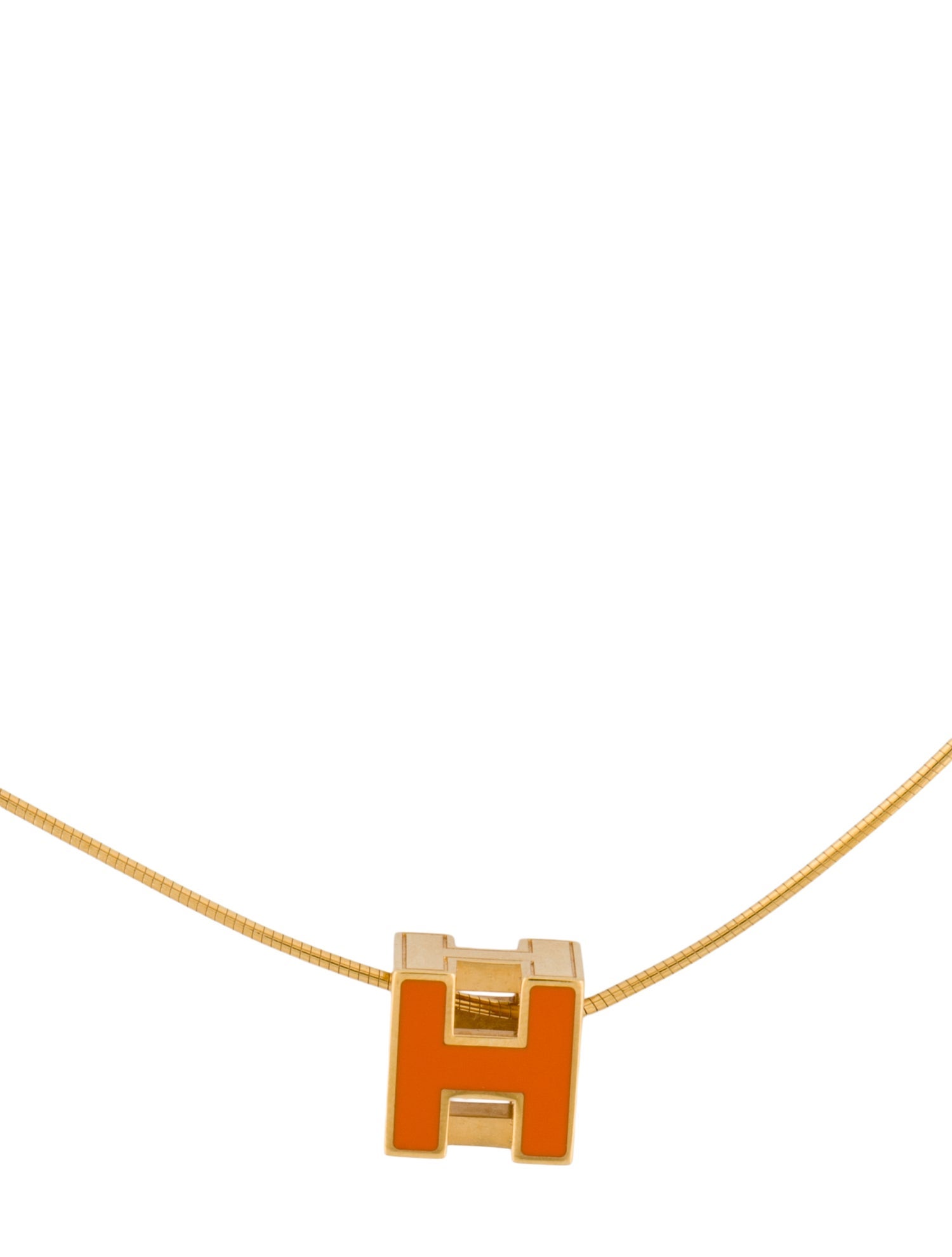 Hermès Cage D 'H' Pendant Necklace