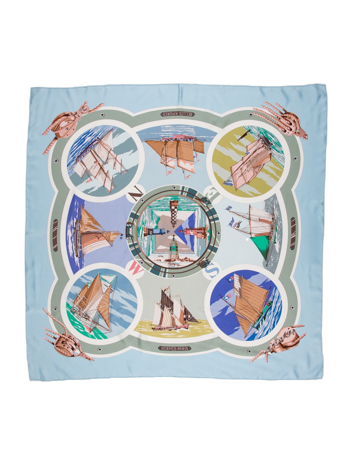Hermès Belles Amures Silk Scarf