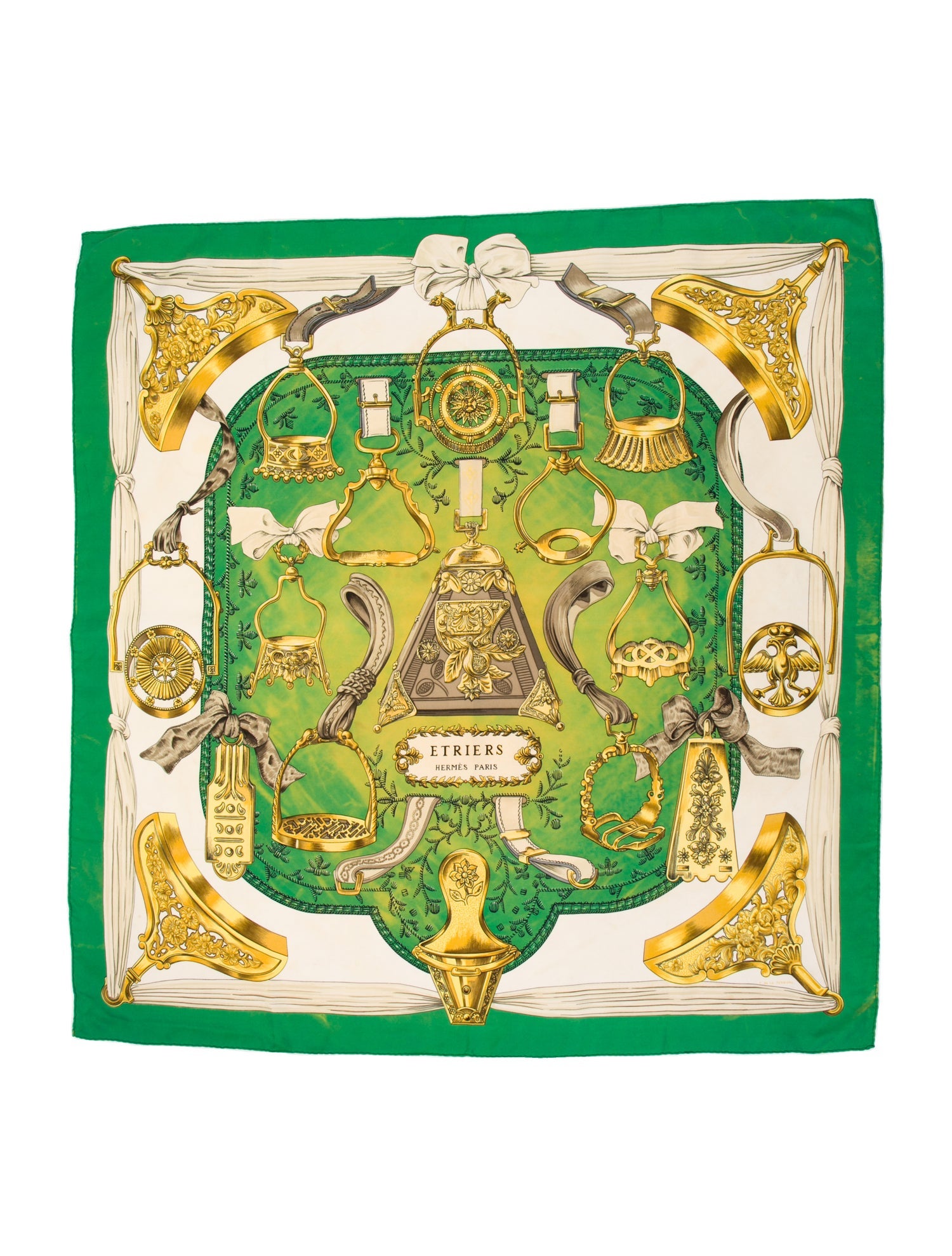 Hermès Etriers Silk Scarf