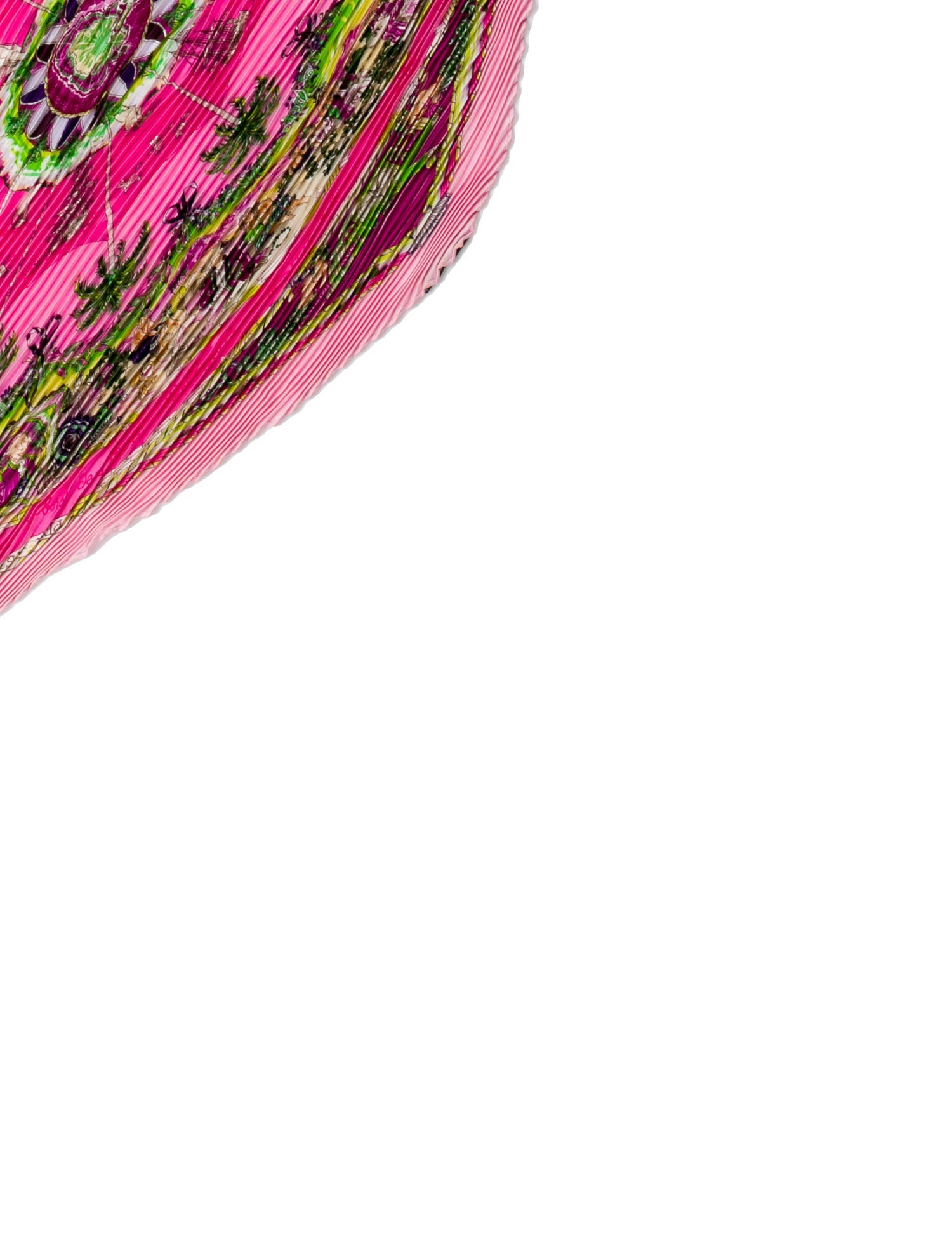 Hermès Per Astra Ad Astra Silk Plissé Scarf