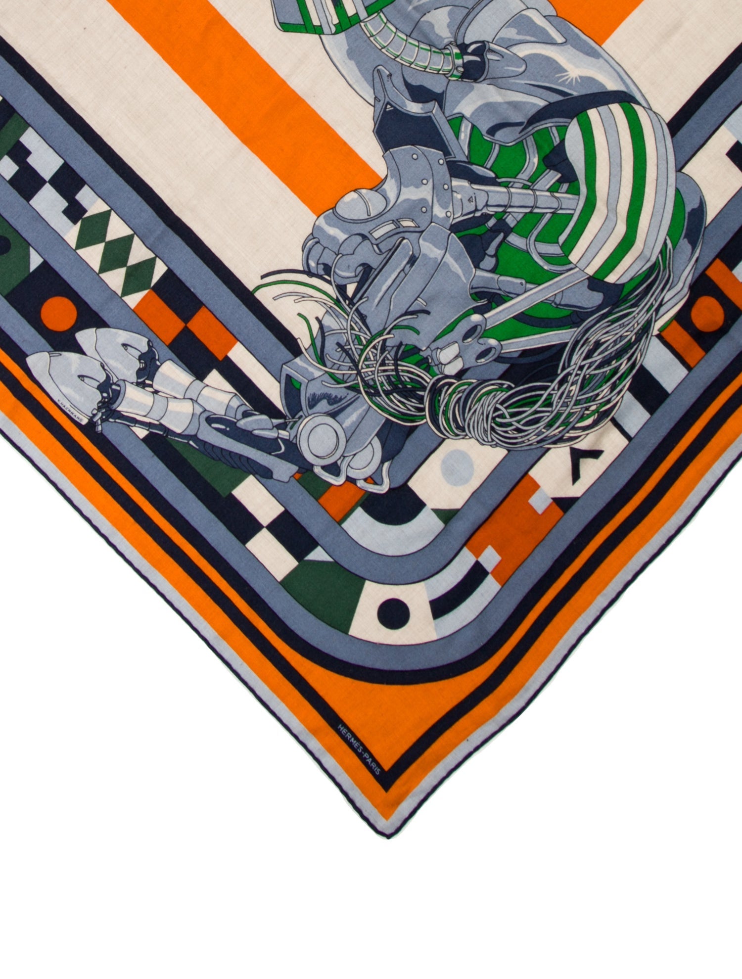 Hermès Robocabar 100cm Cashmere Scarf