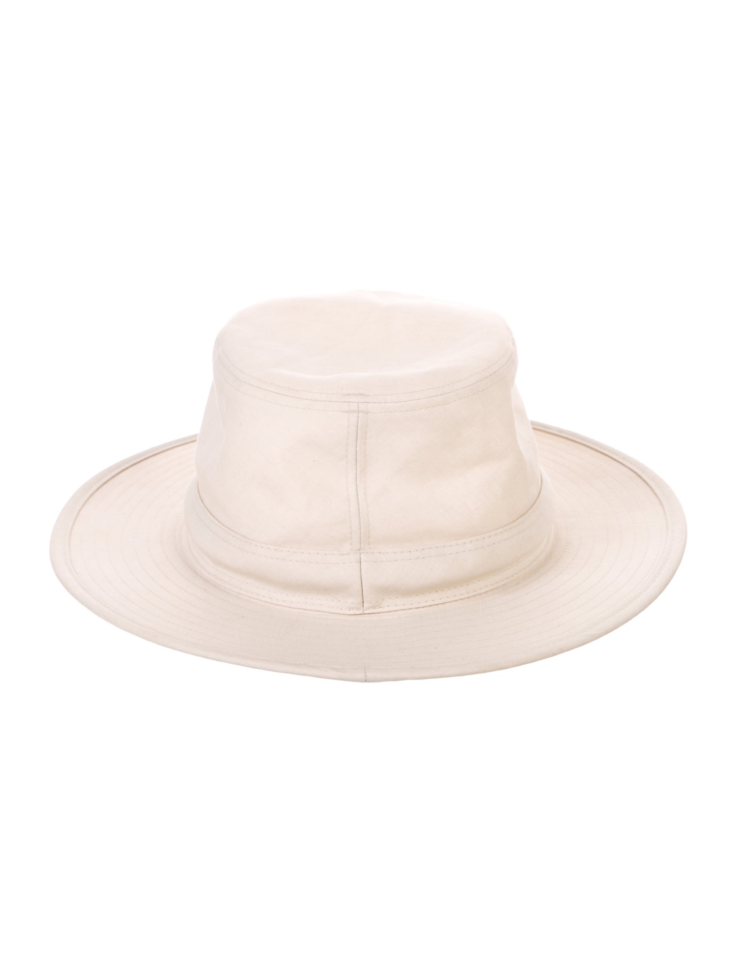 Hermès Linen-Blend Wide Fedora