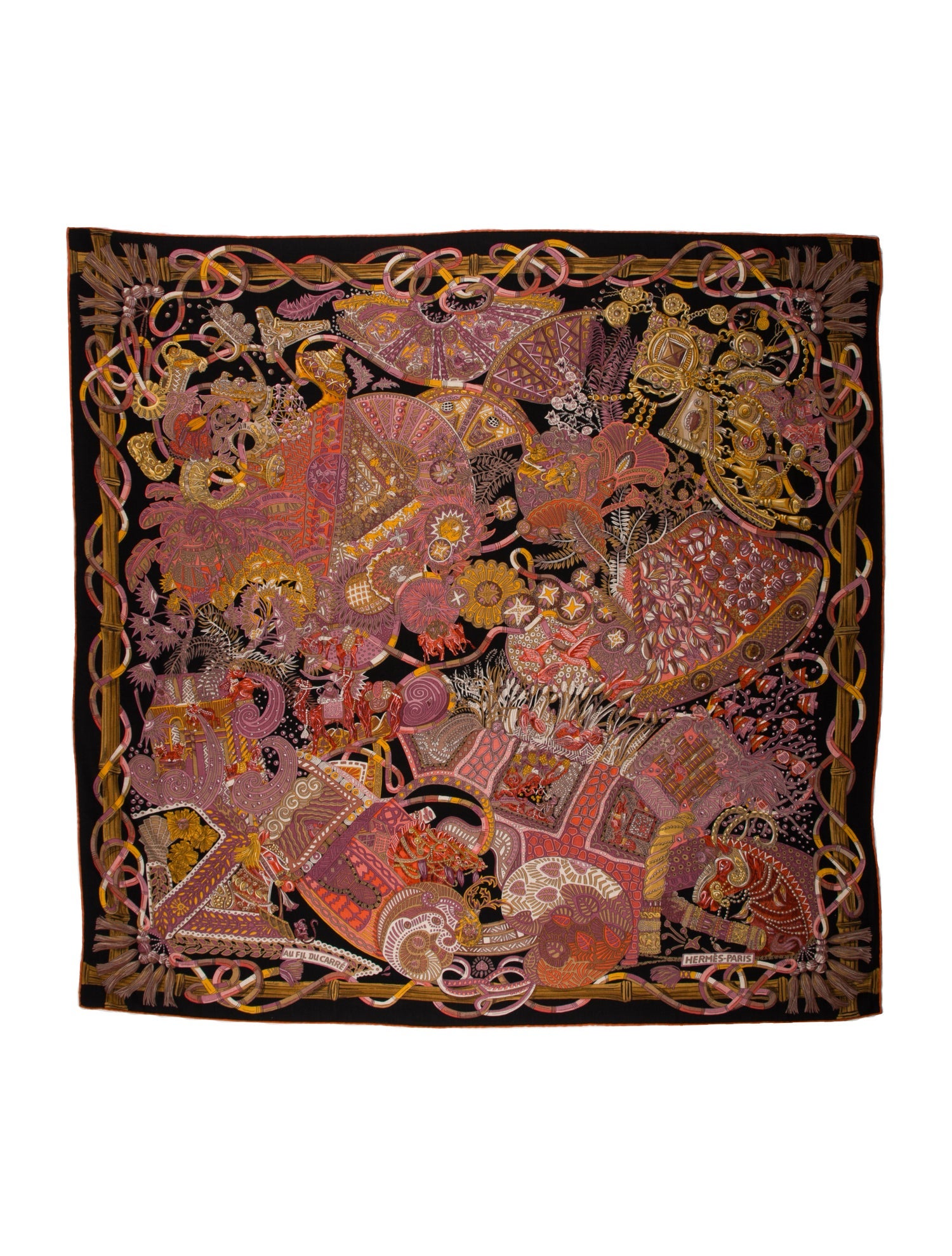 Hermès Au Fil Du Carré Cashmere Shawl