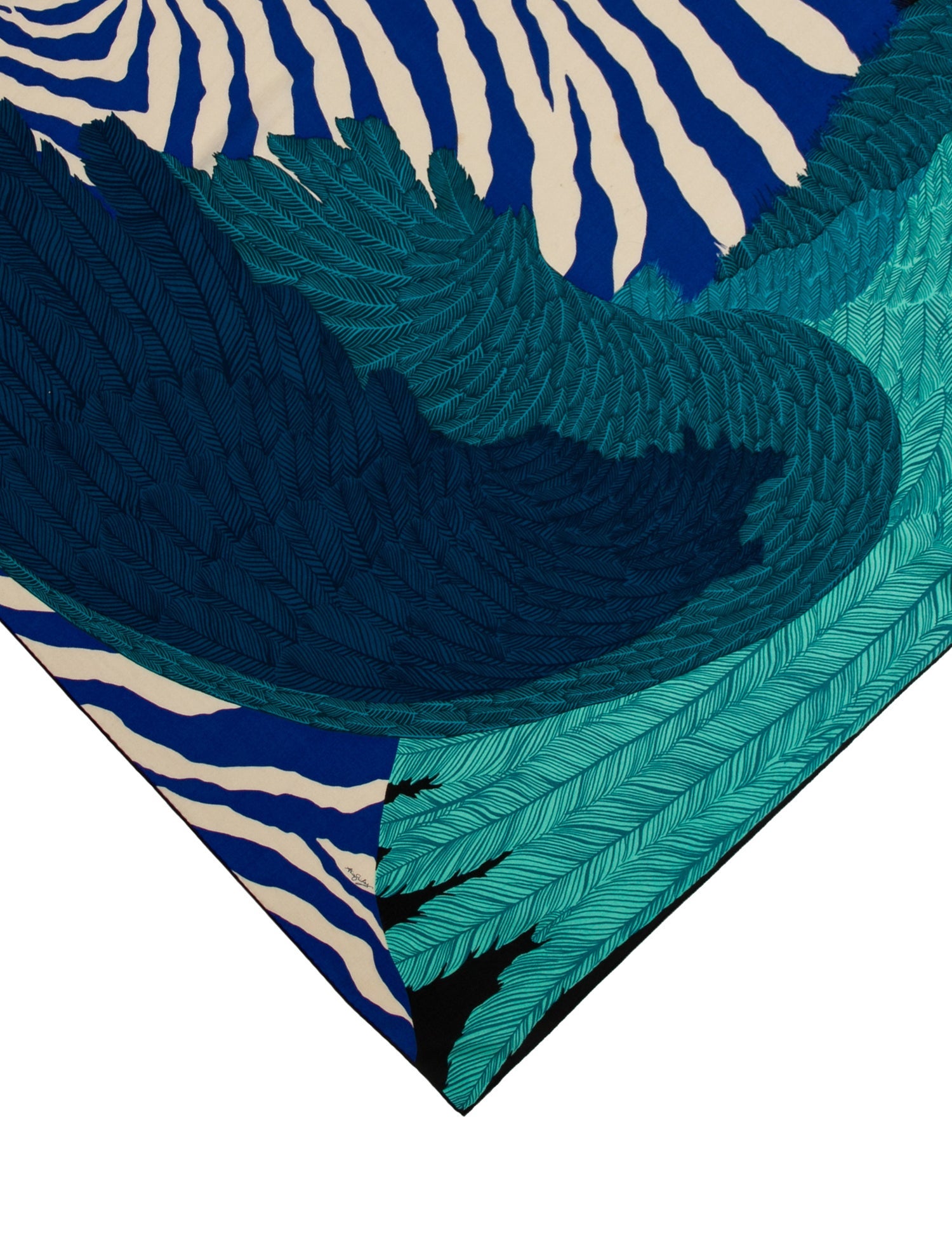 Hermès Zebra Pegasus Cashmere Shawl