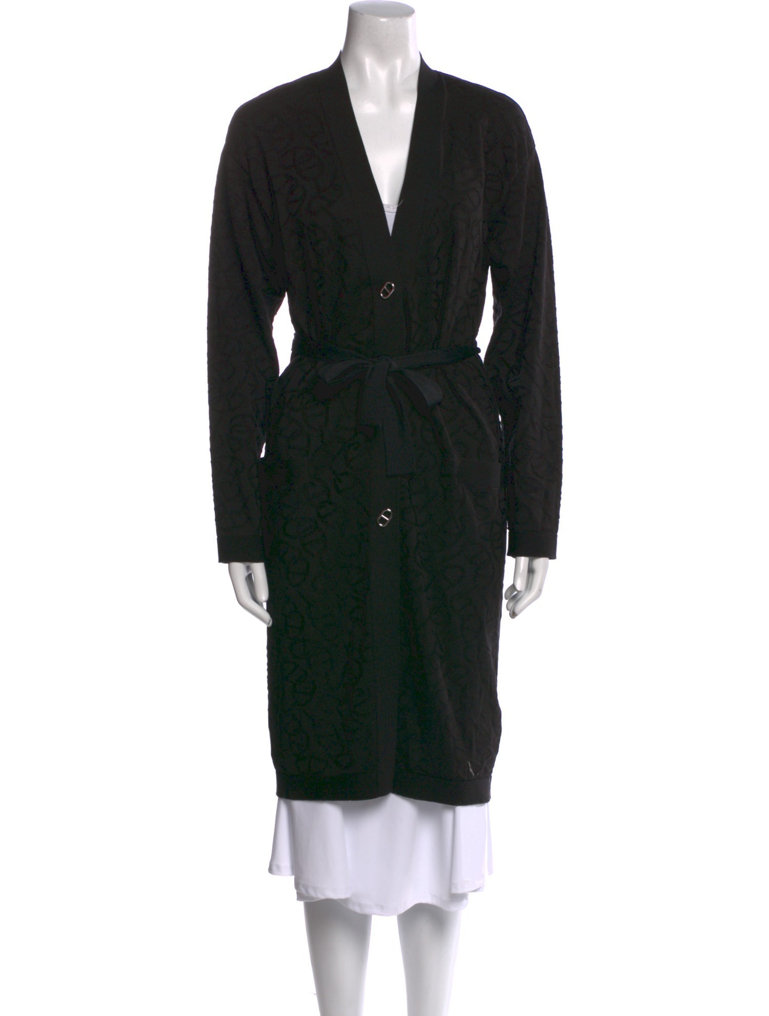 Hermès Silk V-Neck Sweater