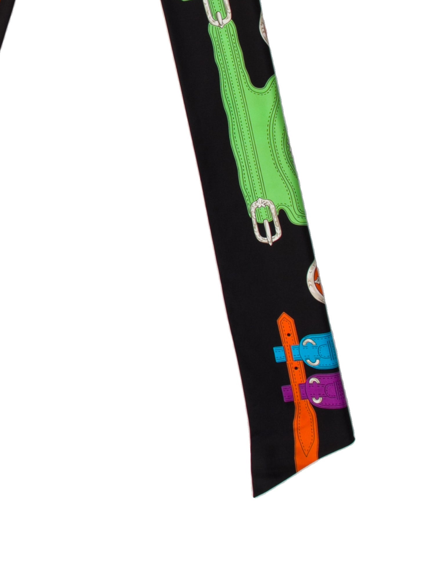 Hermès Harnais des Presidents Maxi Silk Twilly Scarf