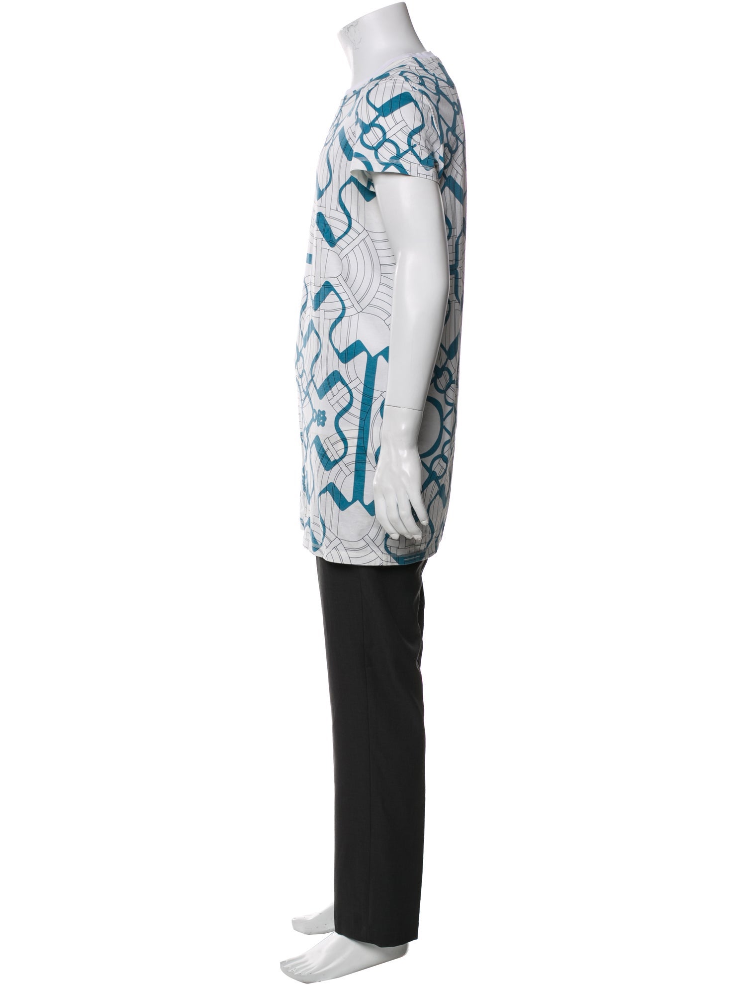 Hermès Printed Crew Neck T-Shirt