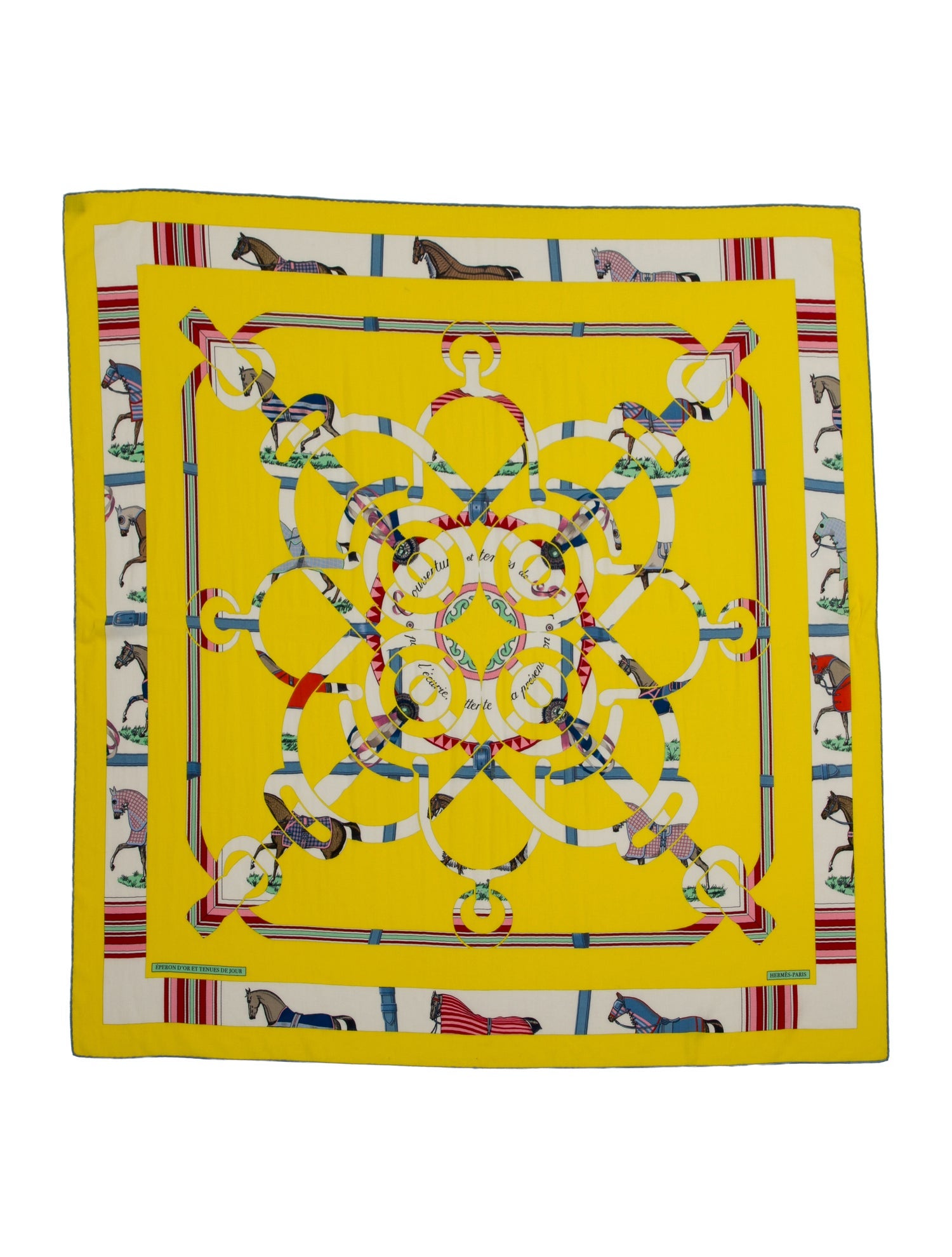 Hermès Eperon d'Or et Tenues de Jour Cashmere Shawl