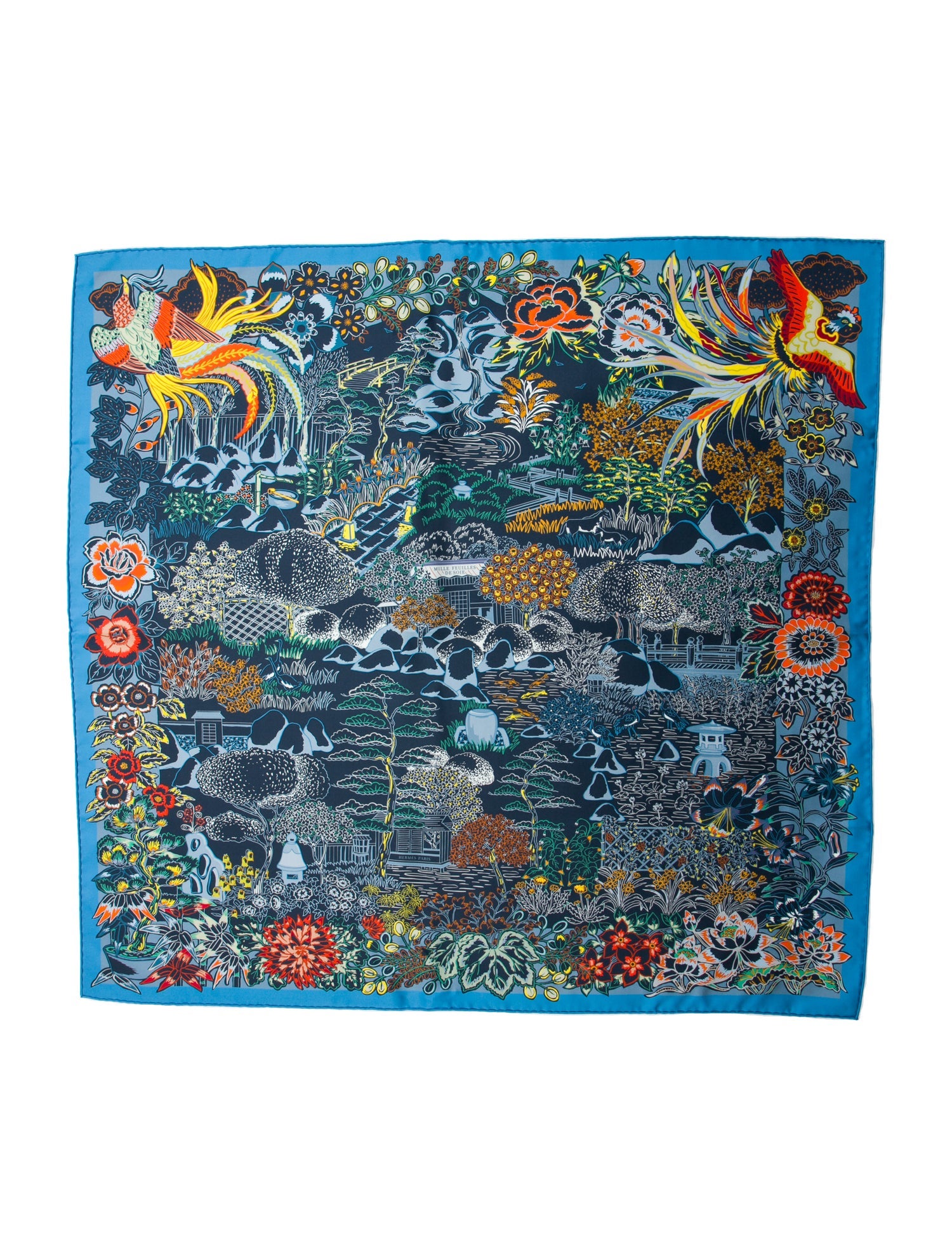 Hermès Mille Feuilles de Soie Double Face Silk Scarf w/ Tags