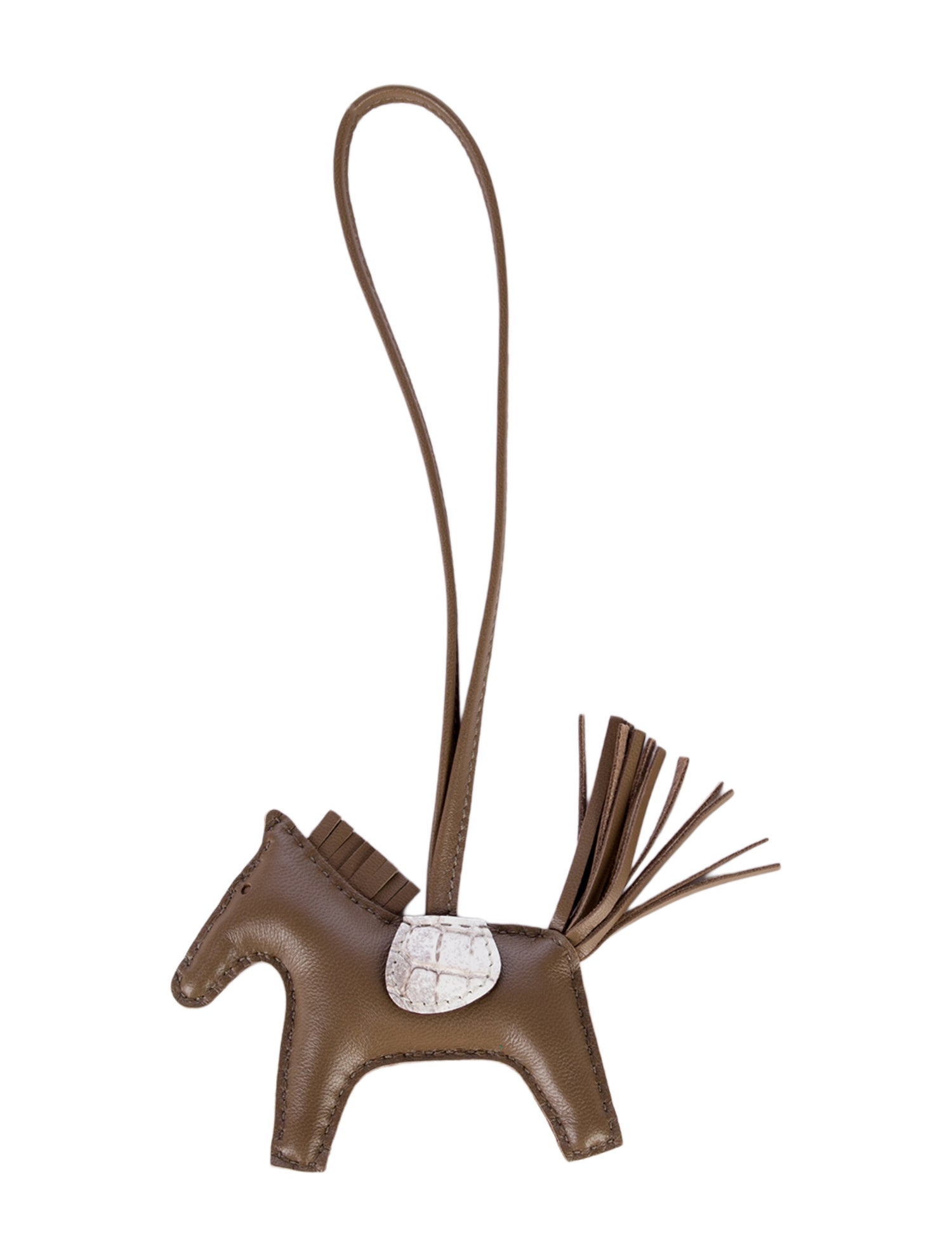 Hermès Himalayan Crocodile Touch Milo GriGri Rodeo Bag Charm TPM