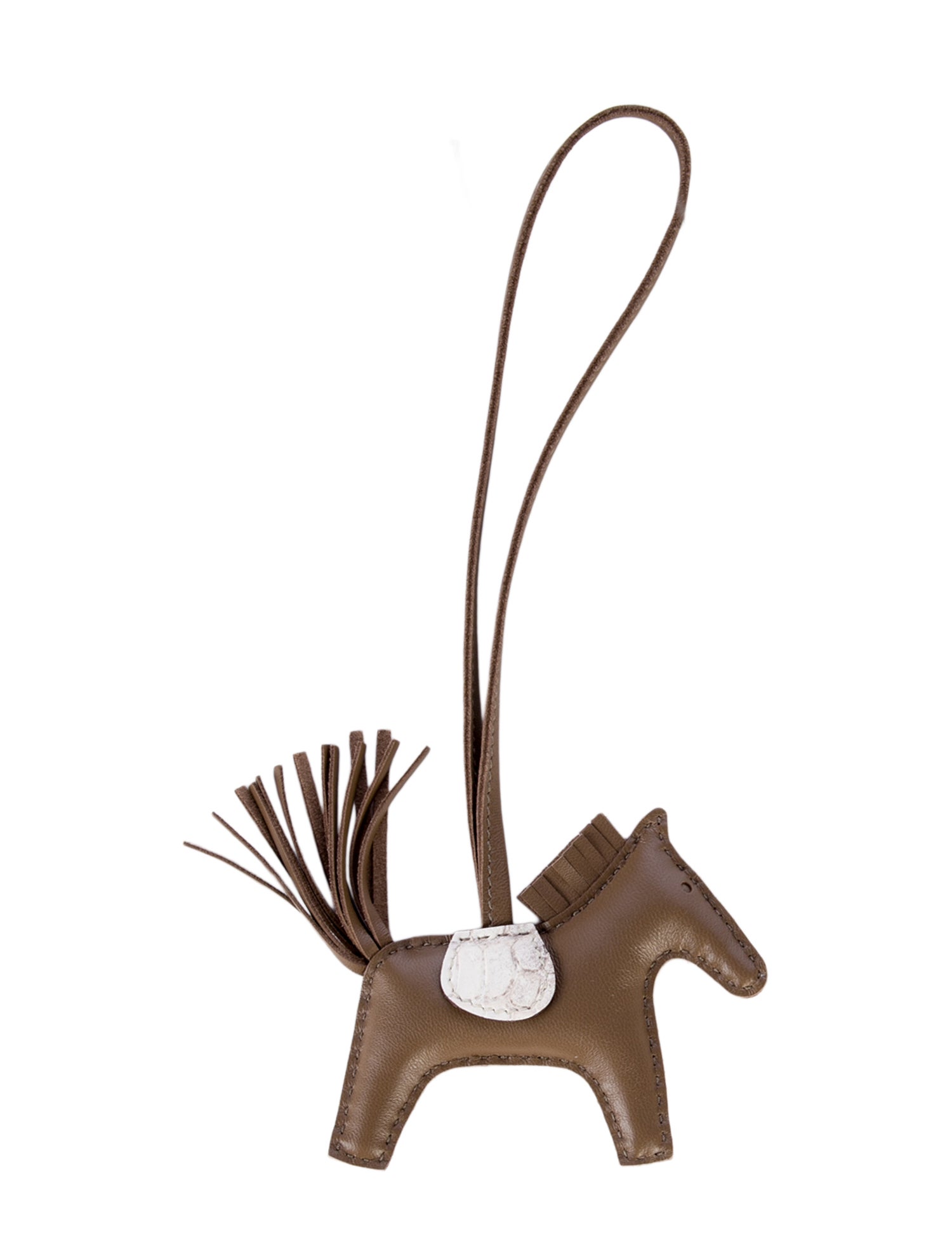 Hermès Himalayan Crocodile Touch Milo GriGri Rodeo Bag Charm TPM