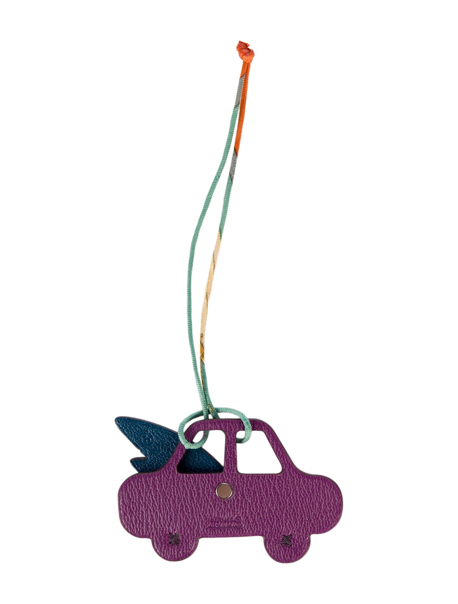 Hermès Alligator-Trimmed Petit H Winged Car Bag Charm