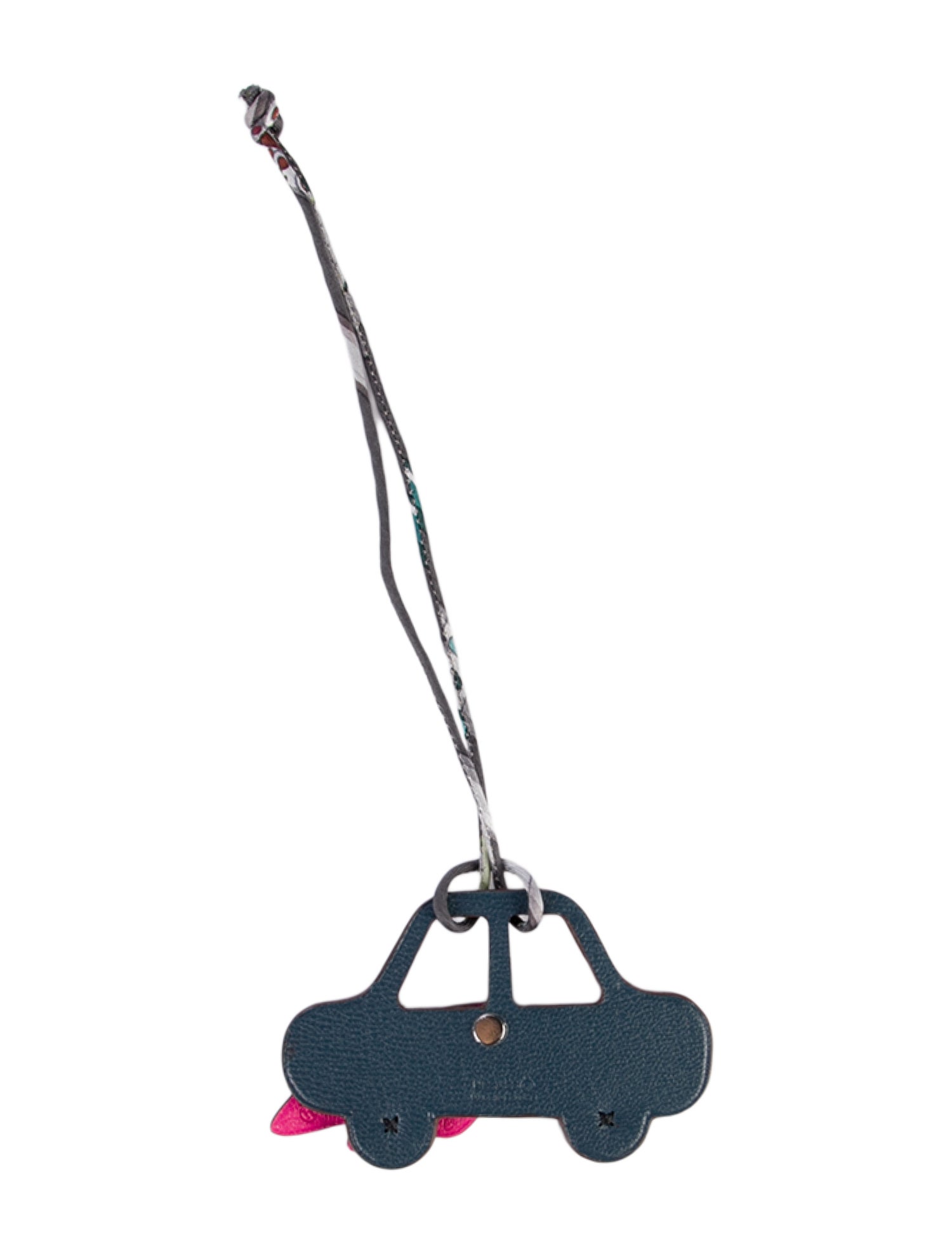 Hermès Alligator-Trimmed Petit H Winged Car Bag Charm