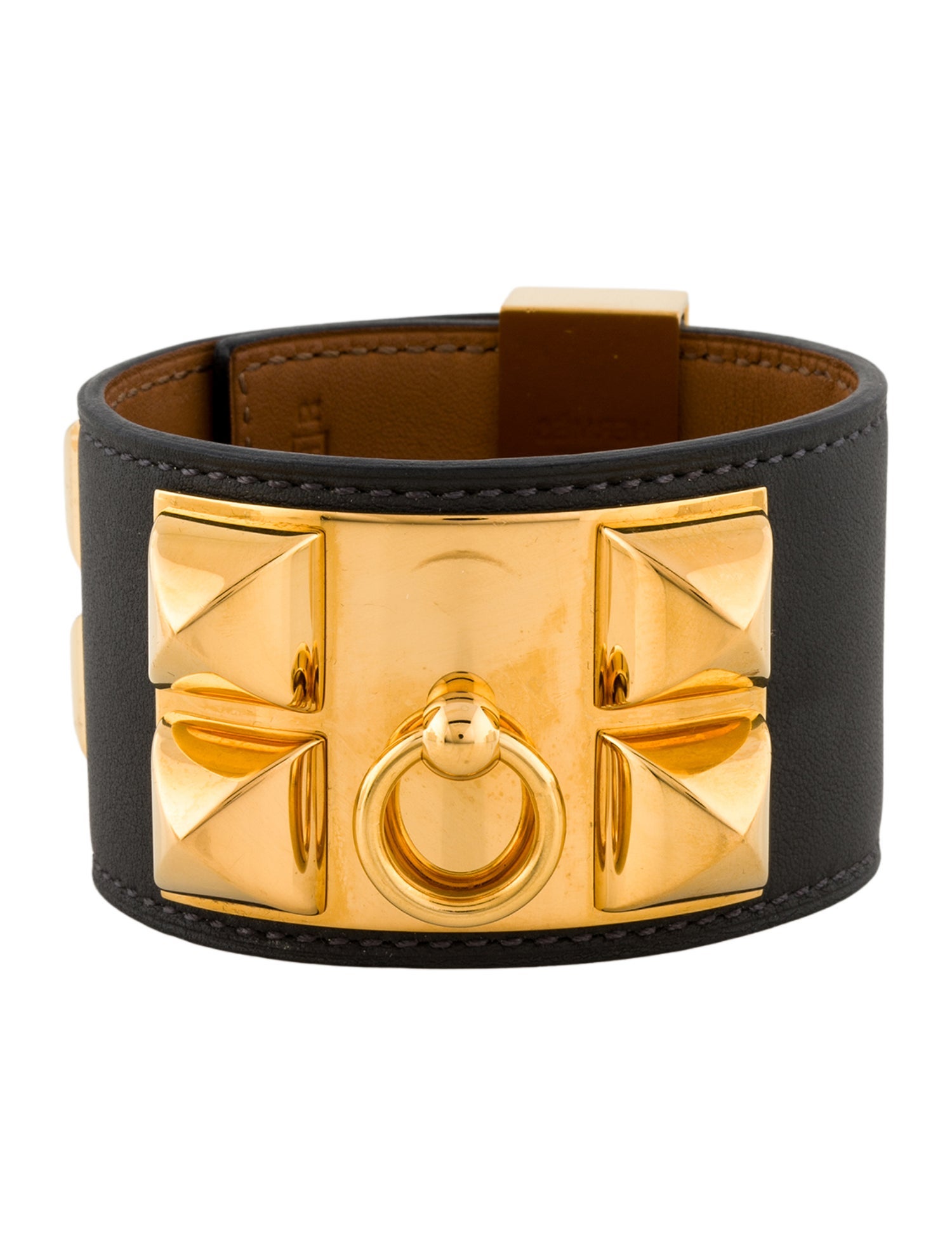 Hermès Leather Collier de Chien Wrap Bracelet