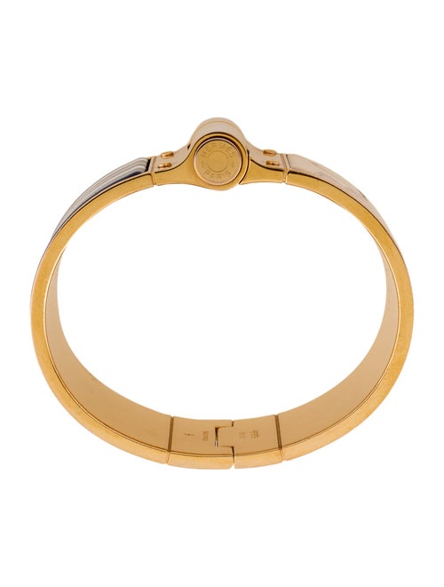 Hermès Extra Wide Hinge Enamel Bangle Bracelet