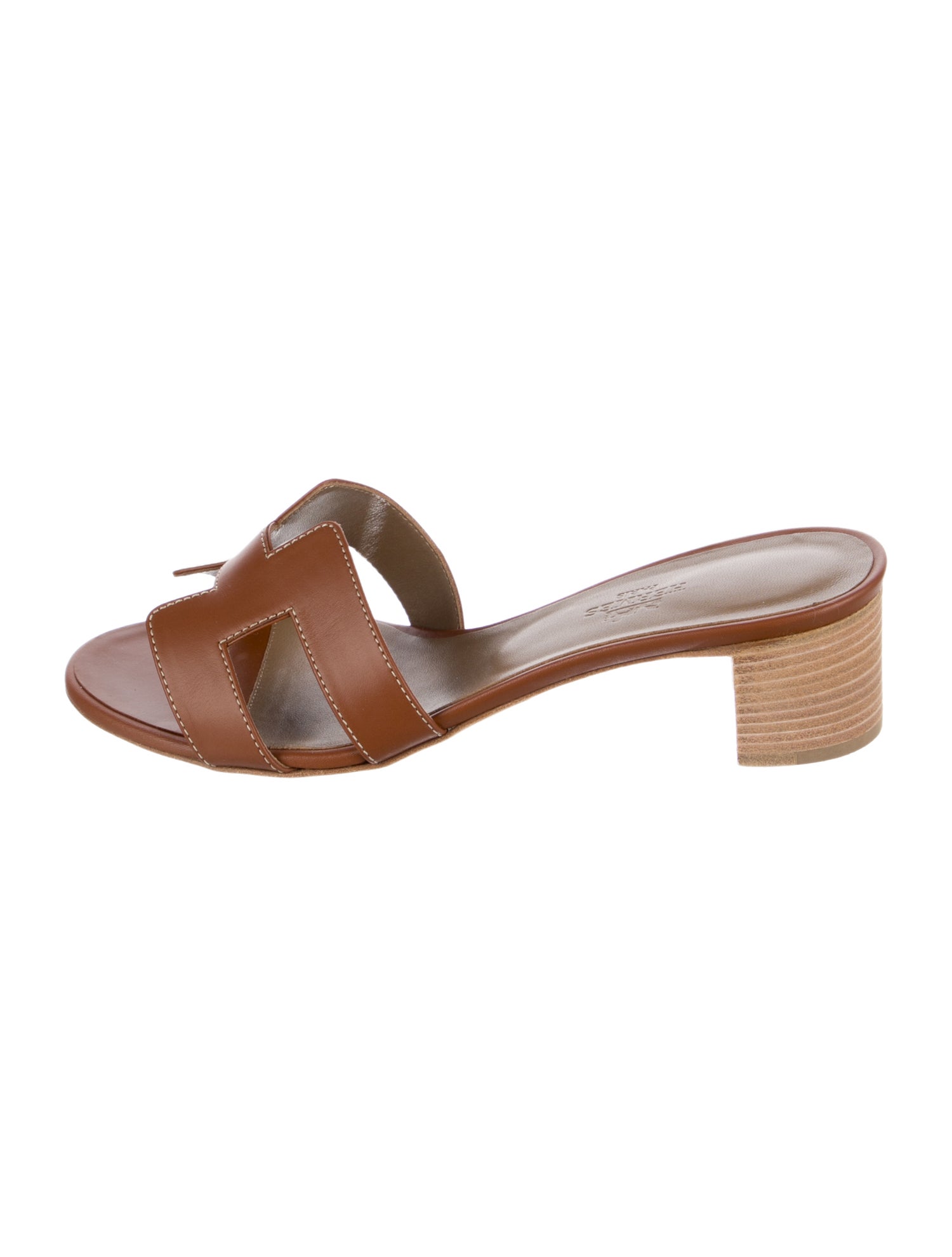 Hermès Oasis Leather Slides