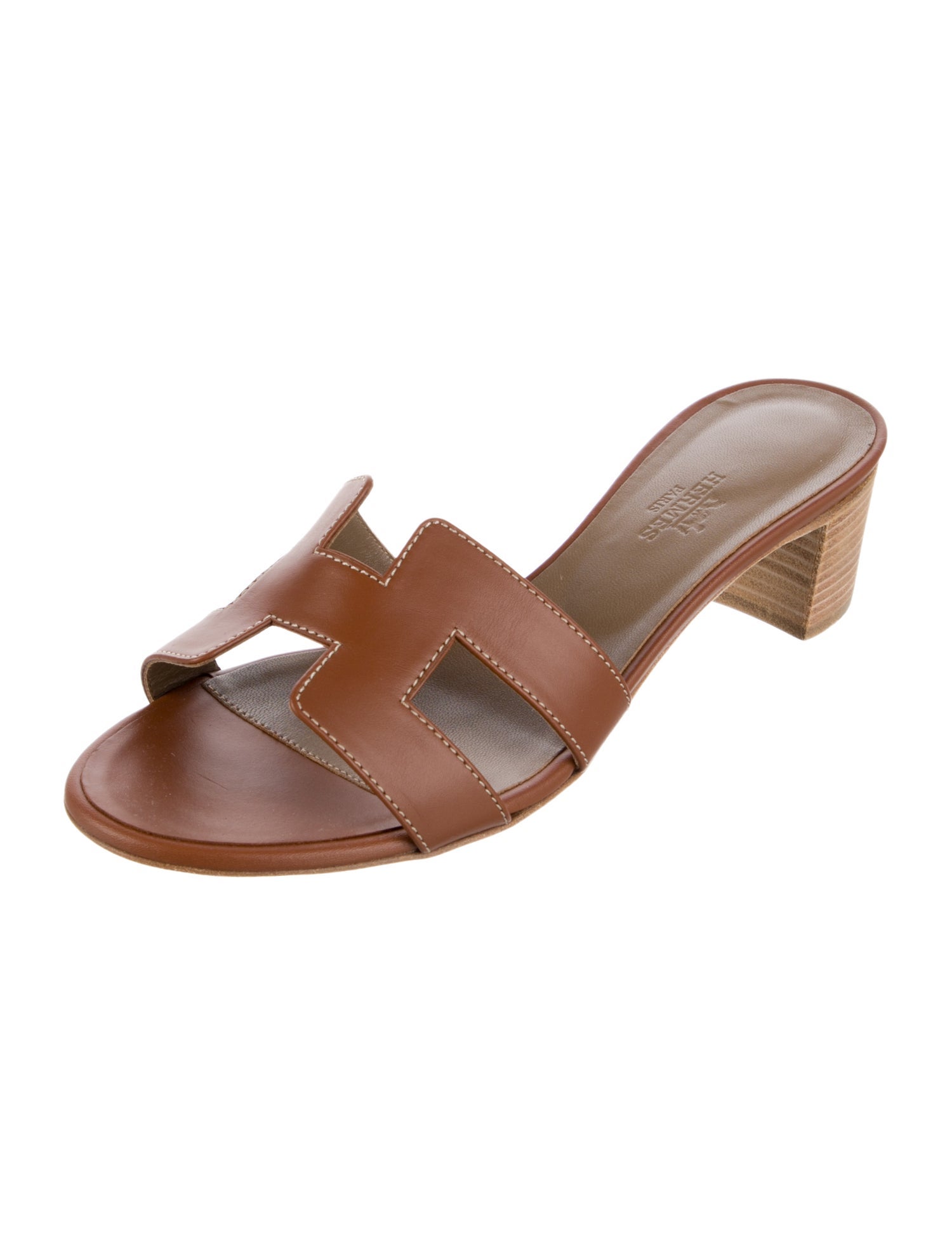 Hermès Oasis Leather Slides