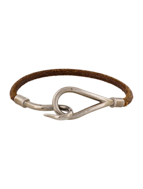 Hermès Leather Jumbo Hook Wrap Bracelet