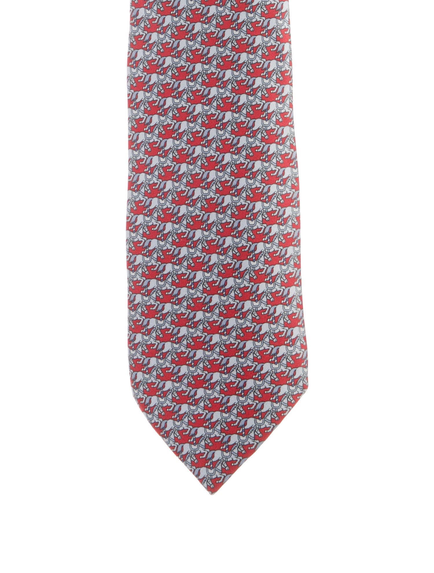 Hermès Horse Wide Silk Tie
