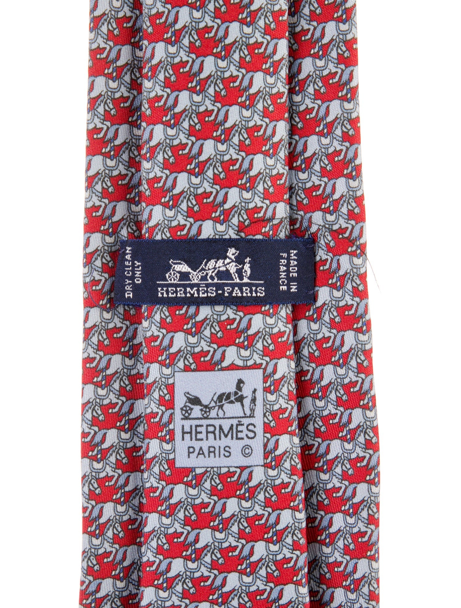 Hermès Horse Wide Silk Tie