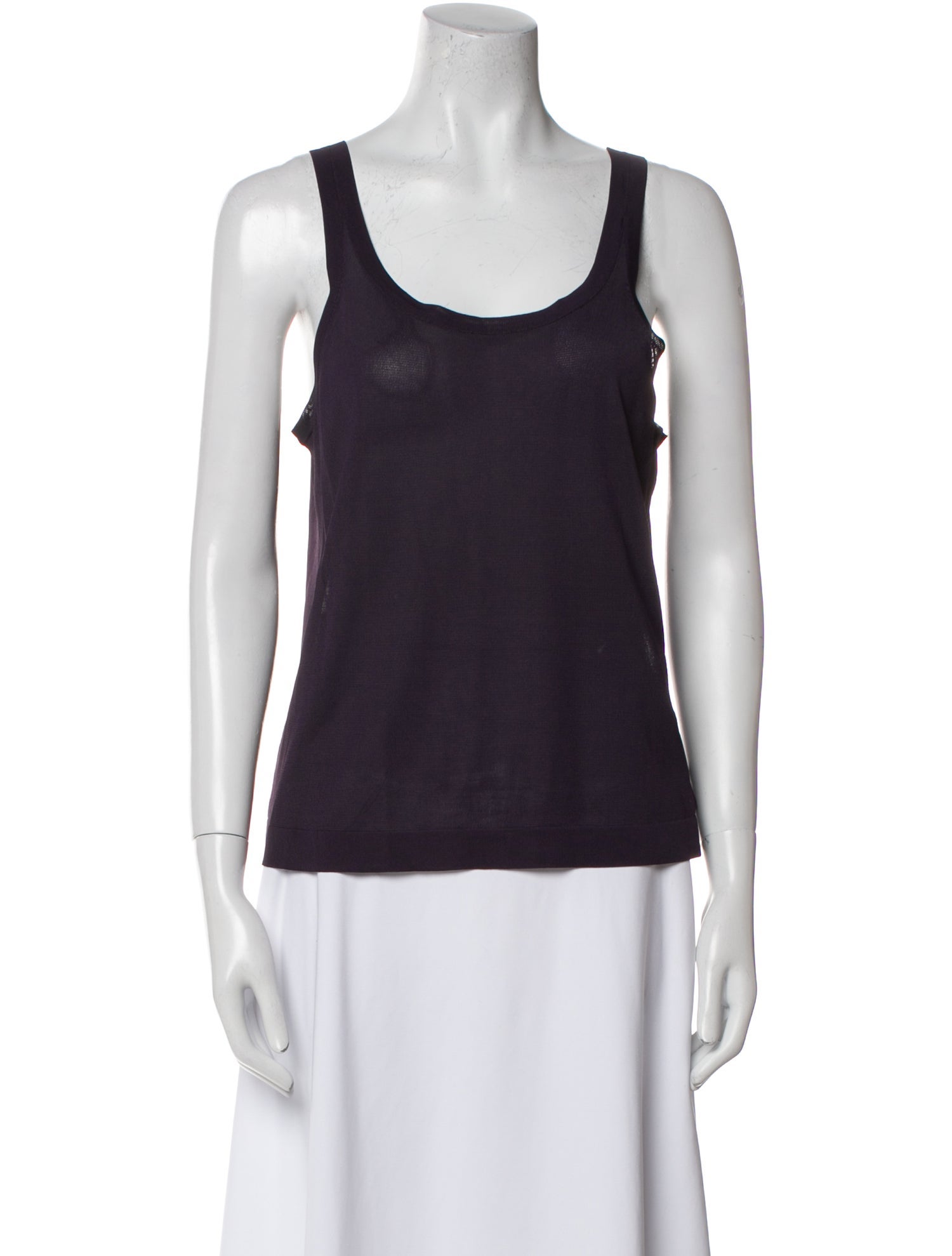 Hermès Scoop Neck Sleeveless Top