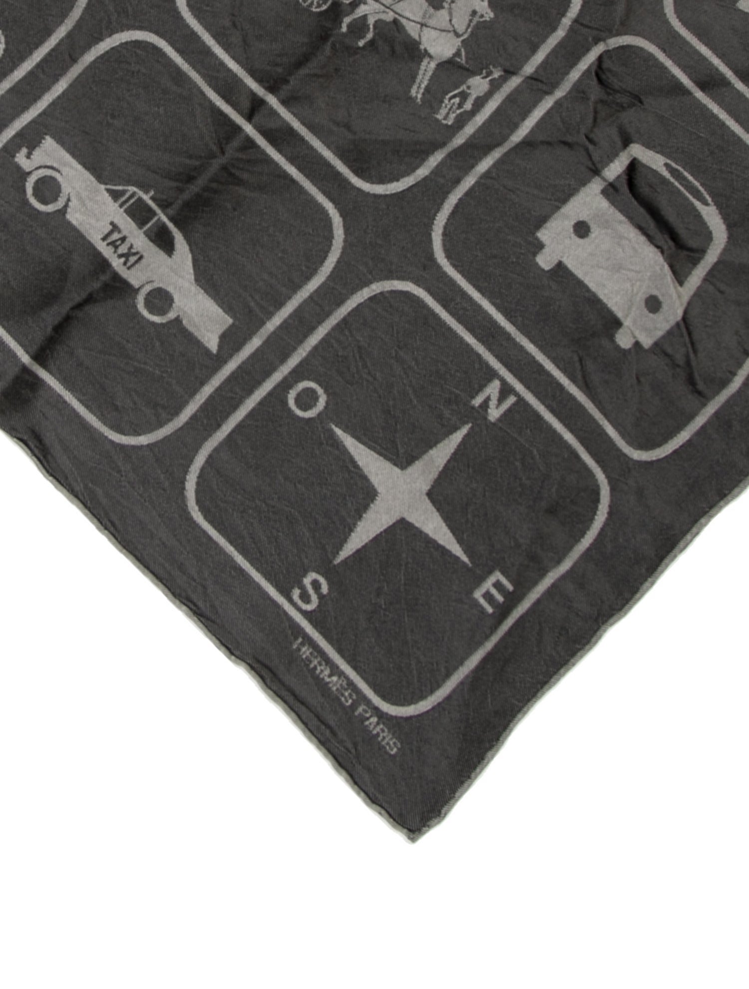 Hermès Printed Silk Pocket Square