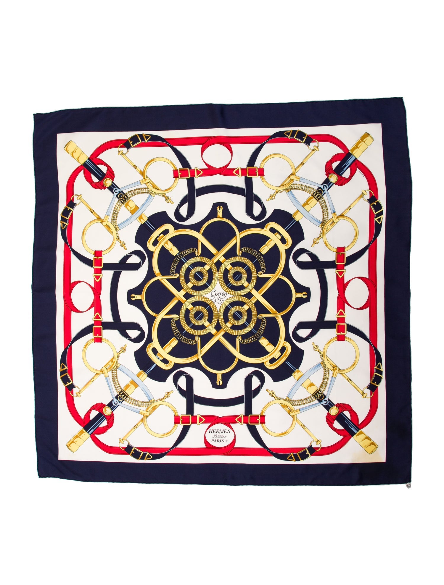 Hermès Eperon D'Or Silk Scarf