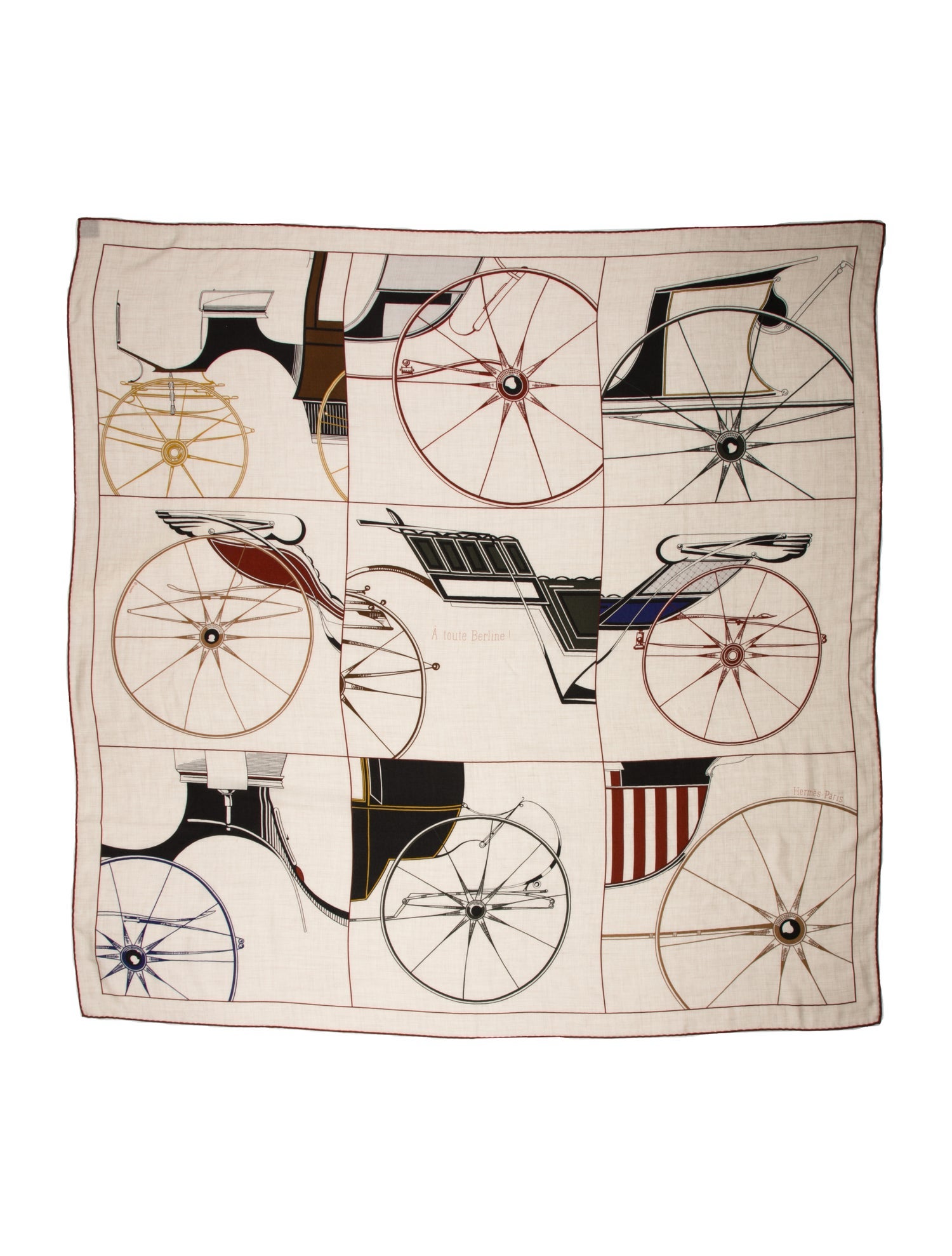 Hermès A Tout Berline Cashmere Scarf