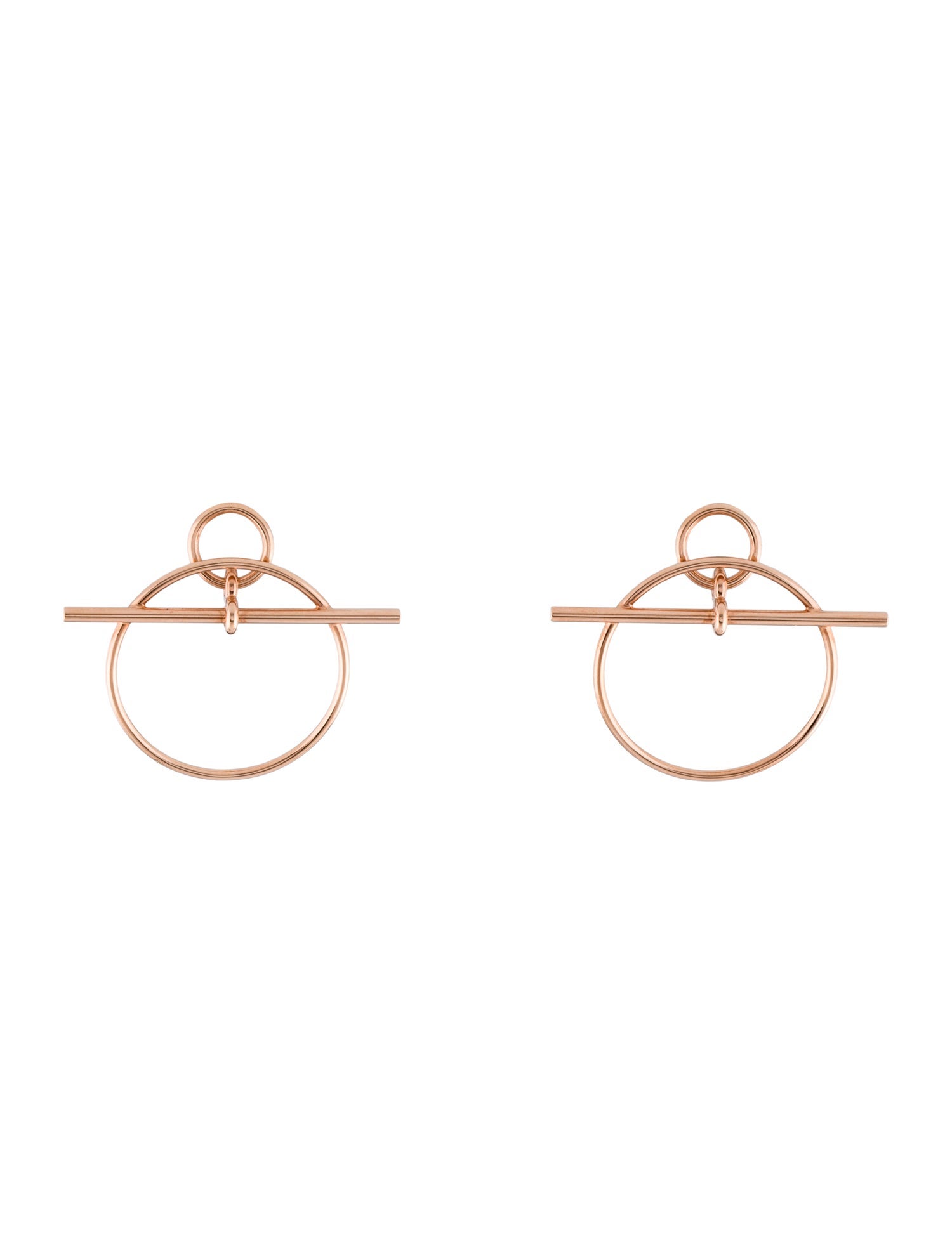 Hermès 18K Loop Earrings, Small Model