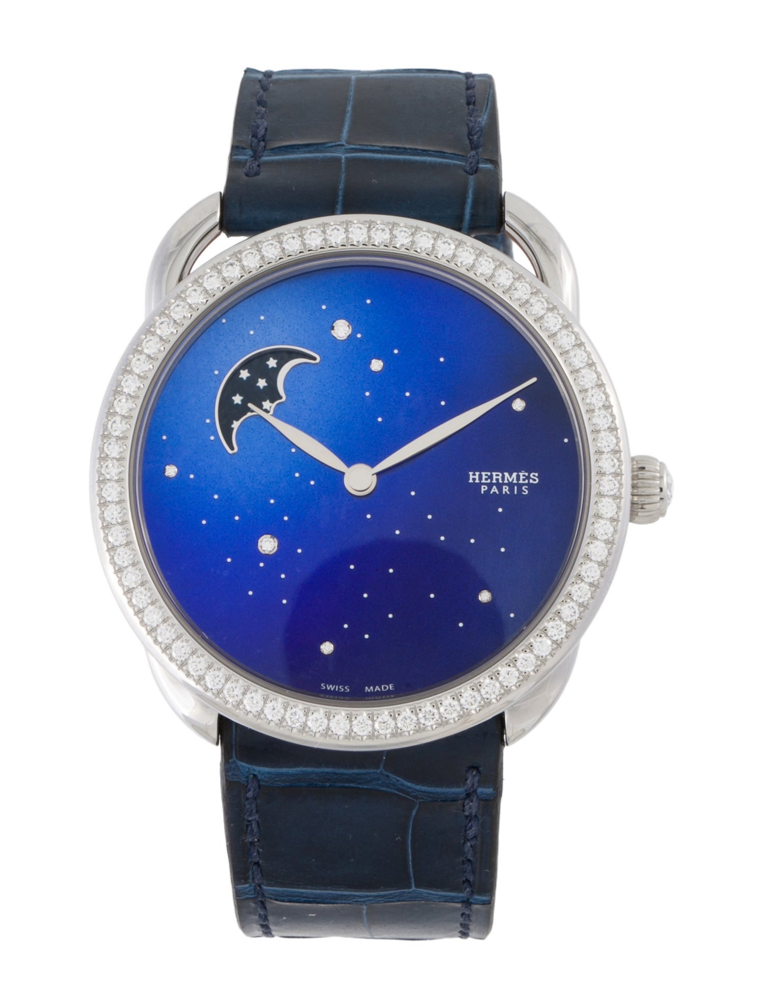 Hermès Arceau Petite Lune ciel étoilé watch