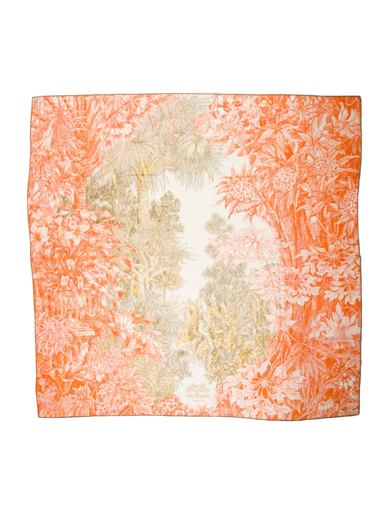 Hermès All 'Orto Botanico Di Palermo Cashmere Shawl w/ Tags