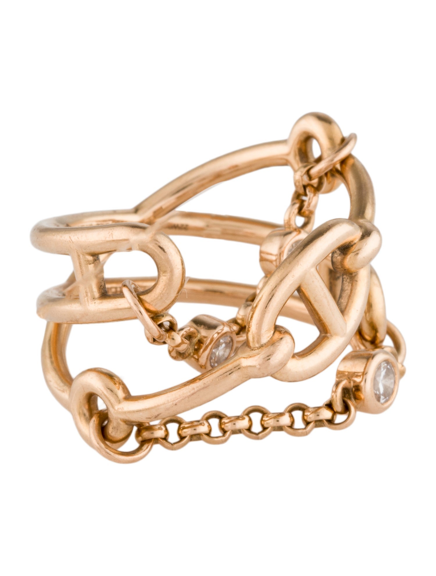 Hermès Chaîne d'Ancre Chaos Medium Ring