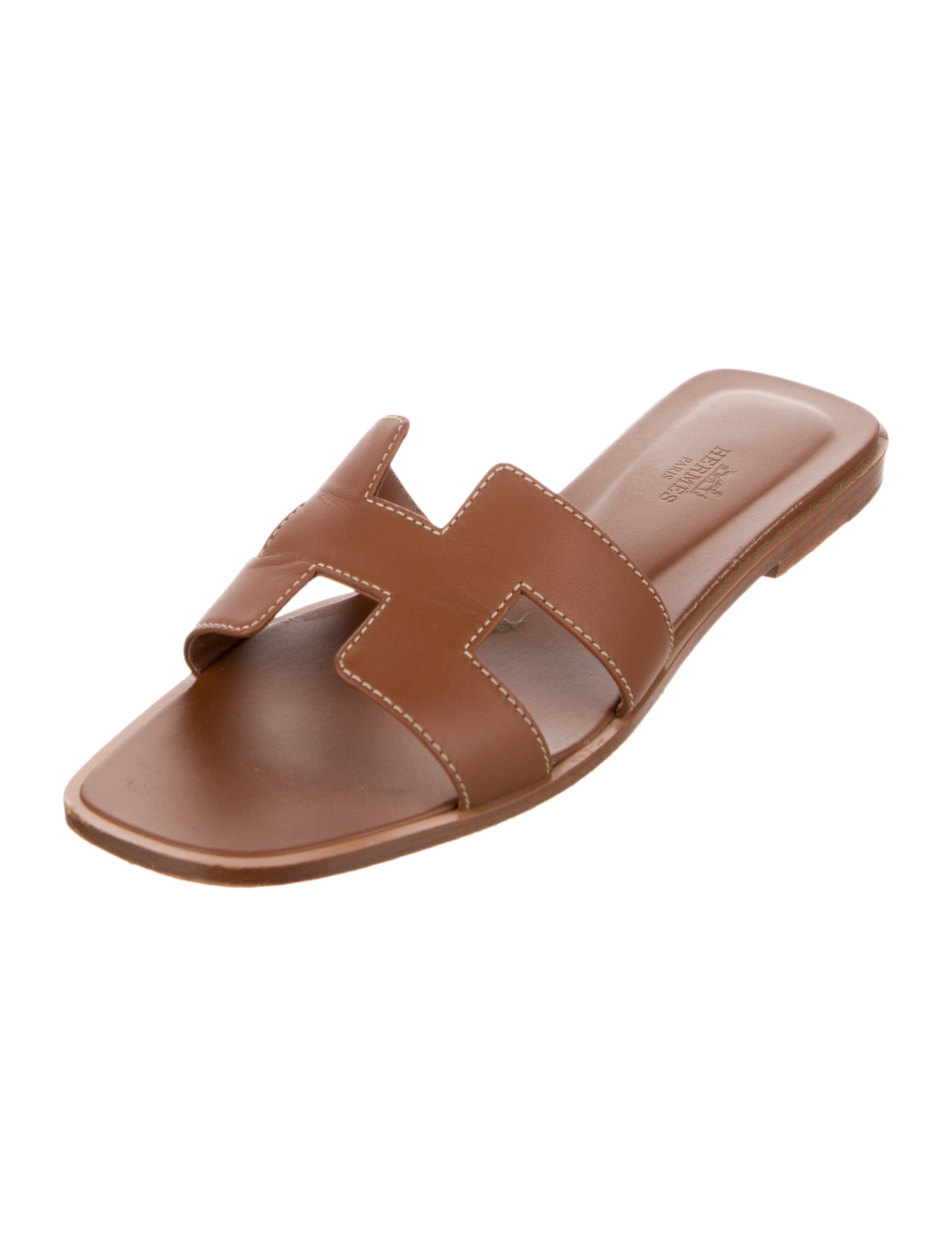 Hermès Oran Calfskin Slides