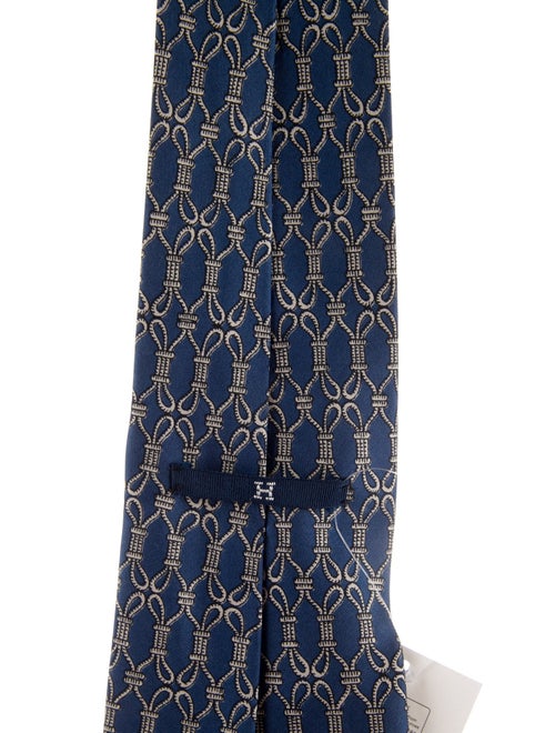 Hermès Silk Patterned Tie