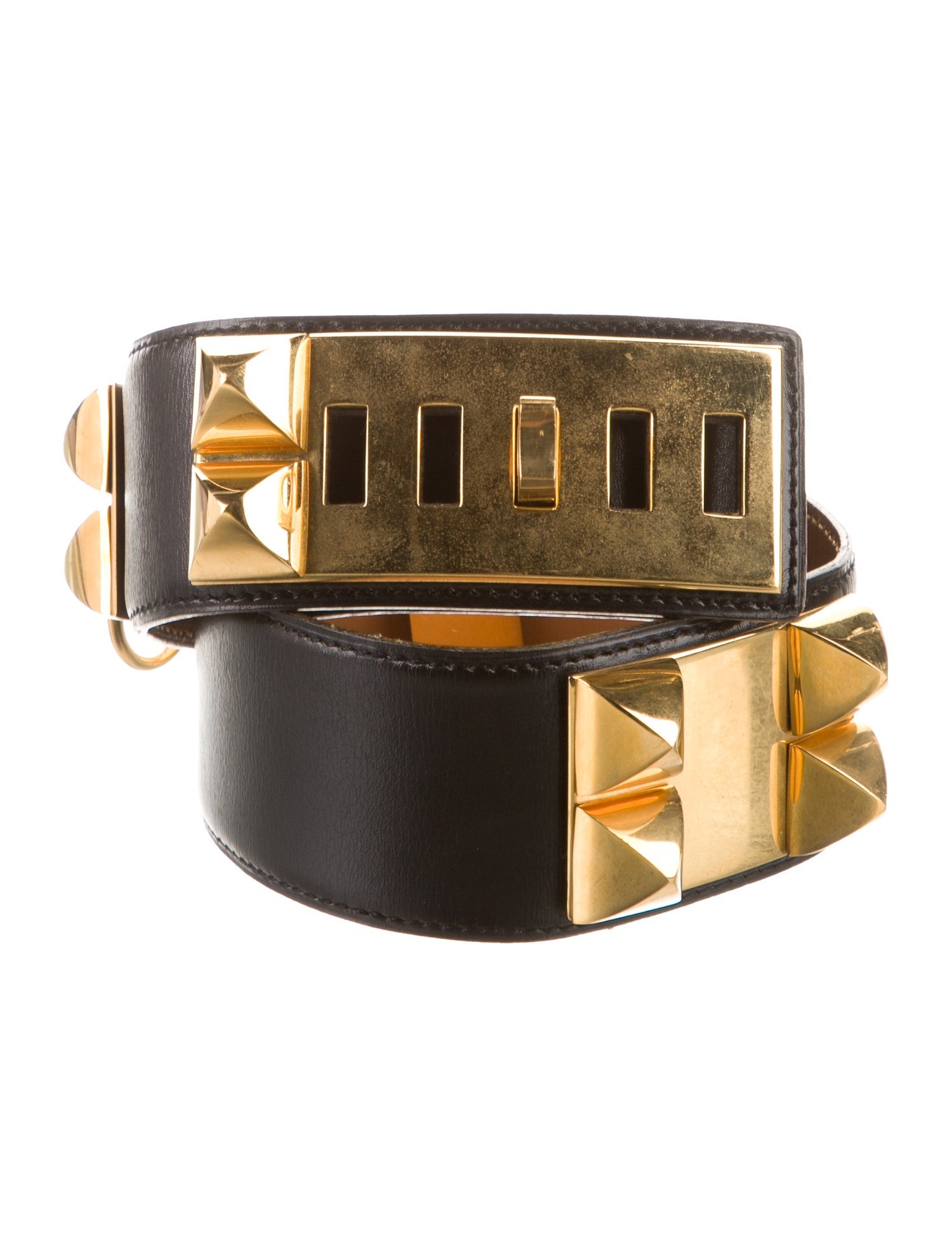 Hermès Vintage Box Leather Collier de Chien Belt