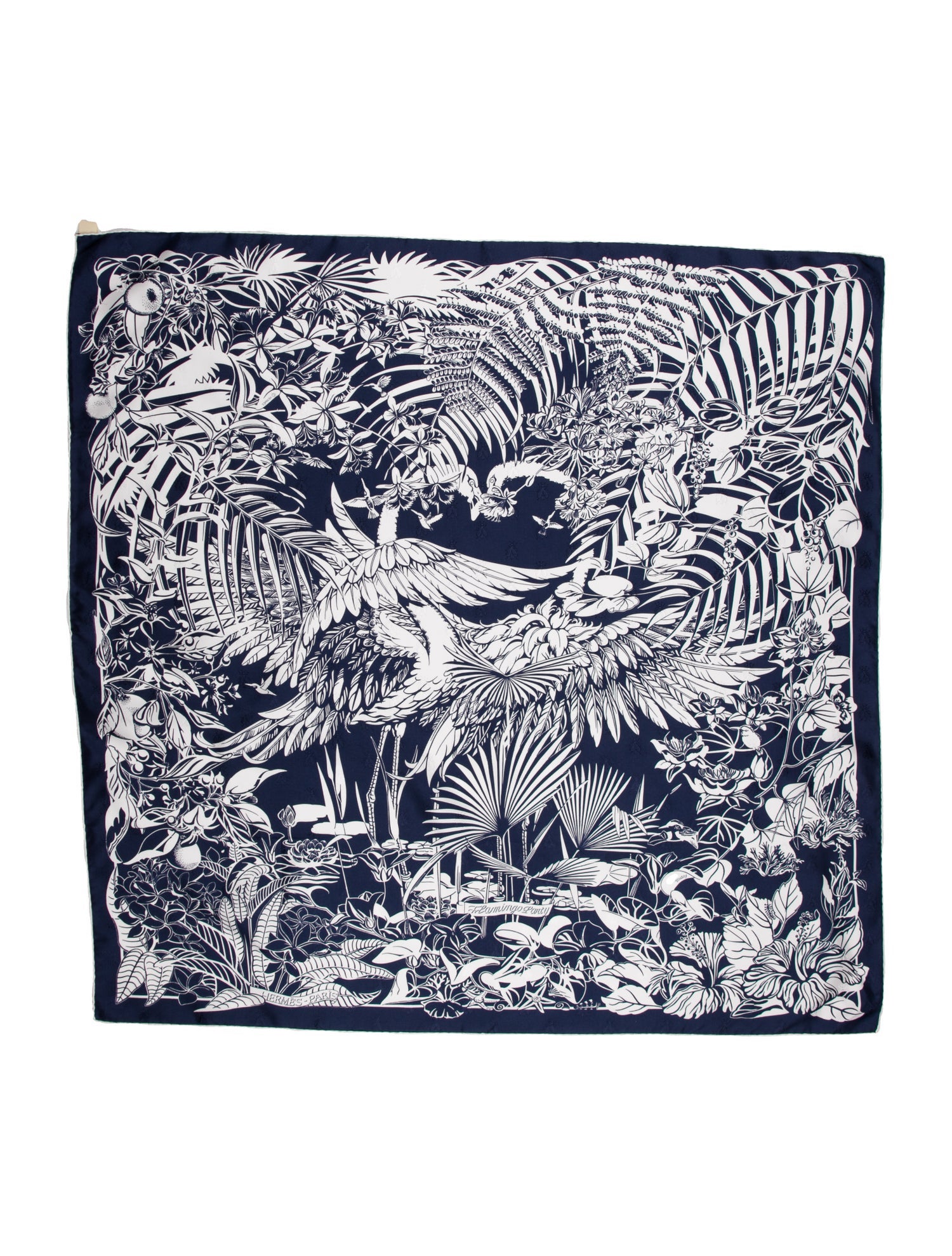 Hermès Flamingo Party Silk Scarf w/ Tags