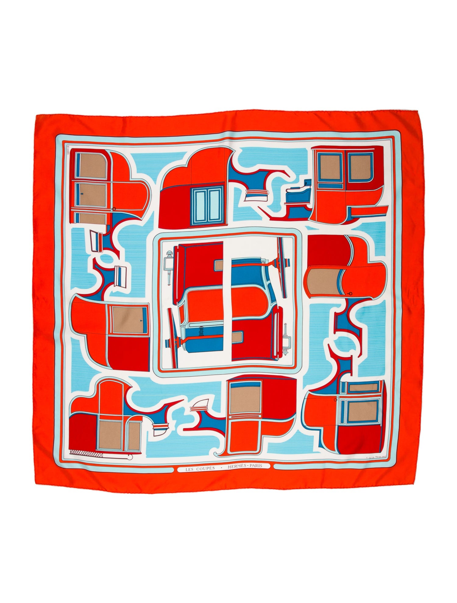 Hermès Les Coupes Silk Scarf